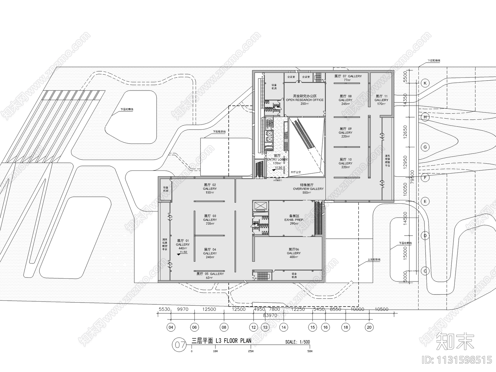 浦东新区美术馆建筑施工图下载【ID:1131598515】