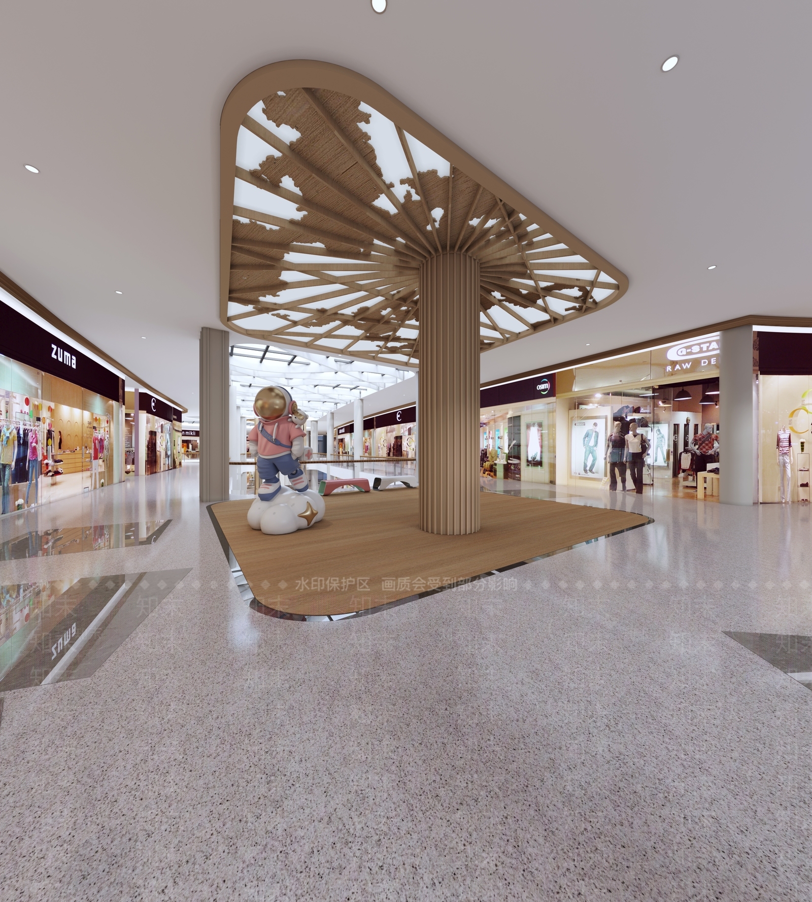 现代商场3D模型下载【ID:1131599433】_知末3d模型网