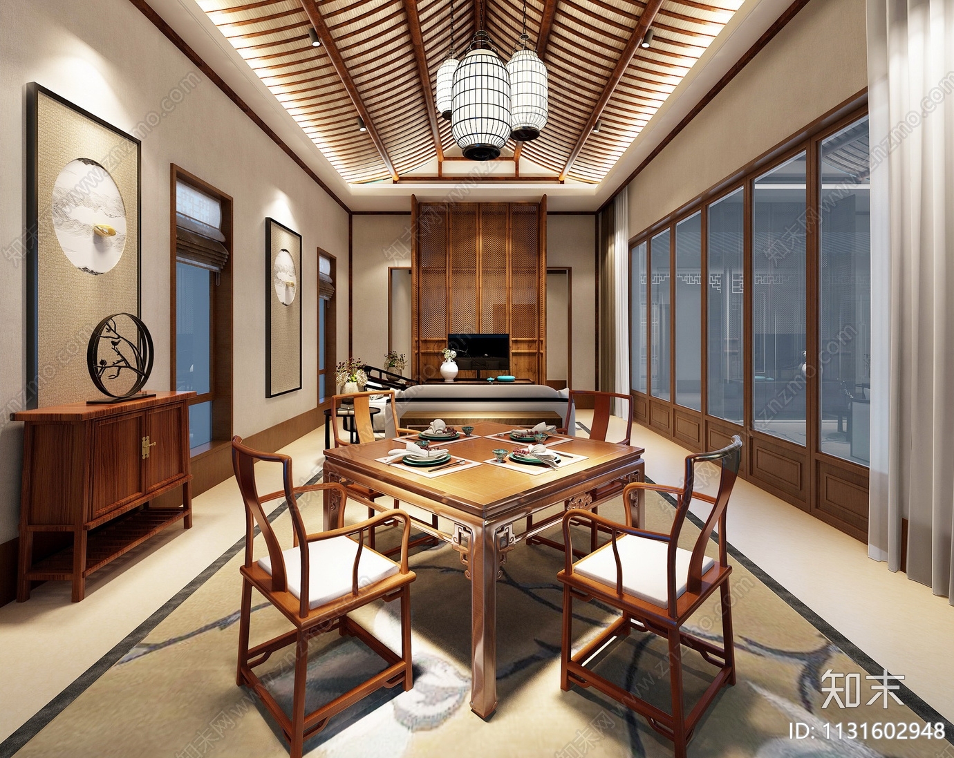 六安苍龙湖度假酒店效果图cad施工图下载【ID:1131602948】