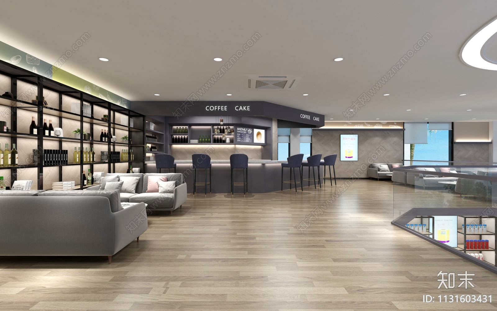 易倢便利店效果图cad施工图下载【ID:1131603431】