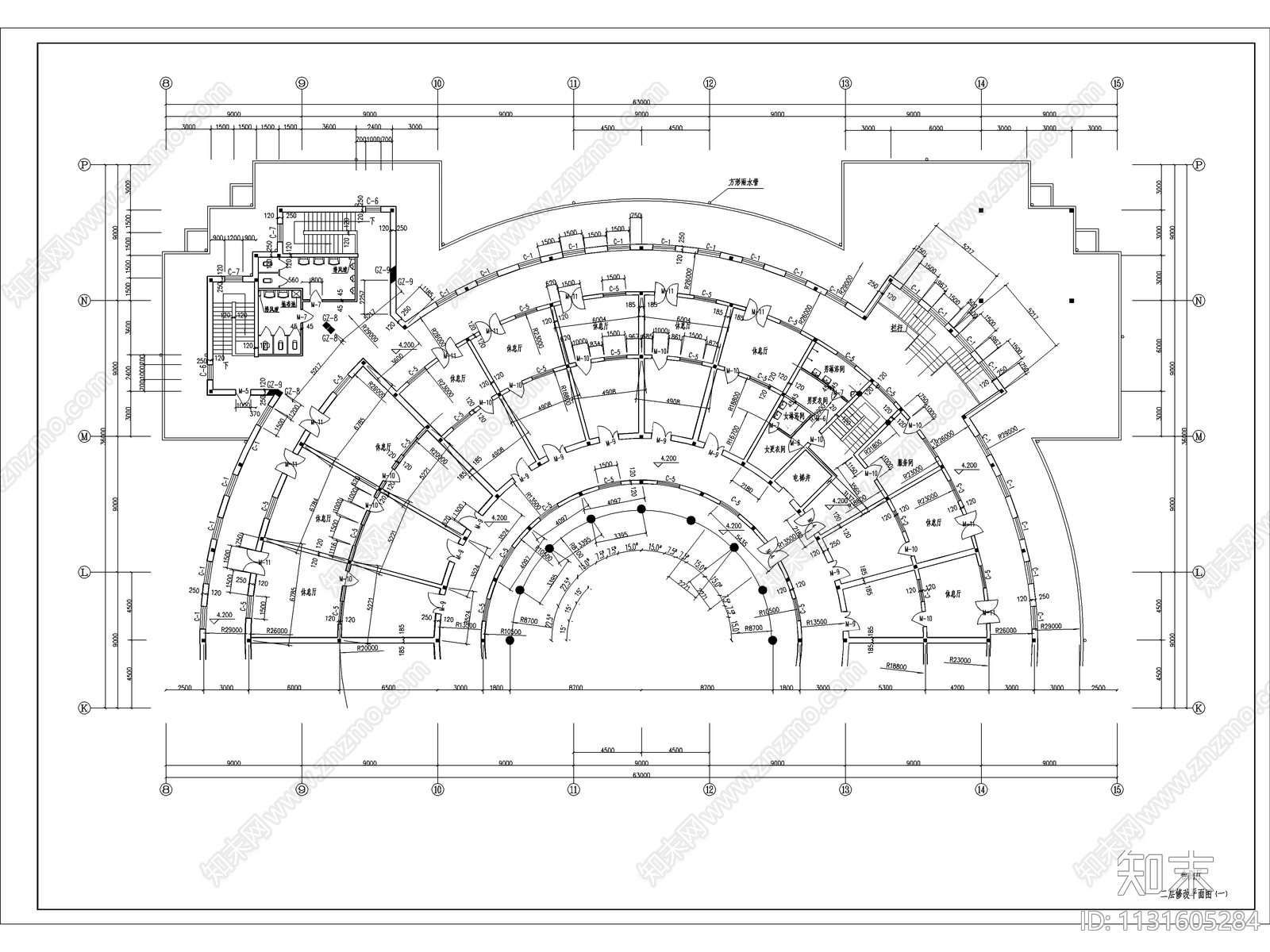 殡仪馆建筑cad施工图下载【ID:1131605284】