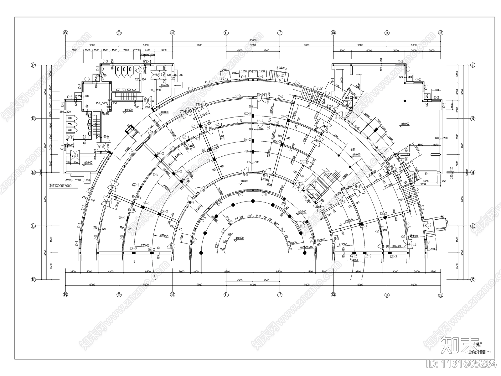 殡仪馆建筑cad施工图下载【ID:1131605284】