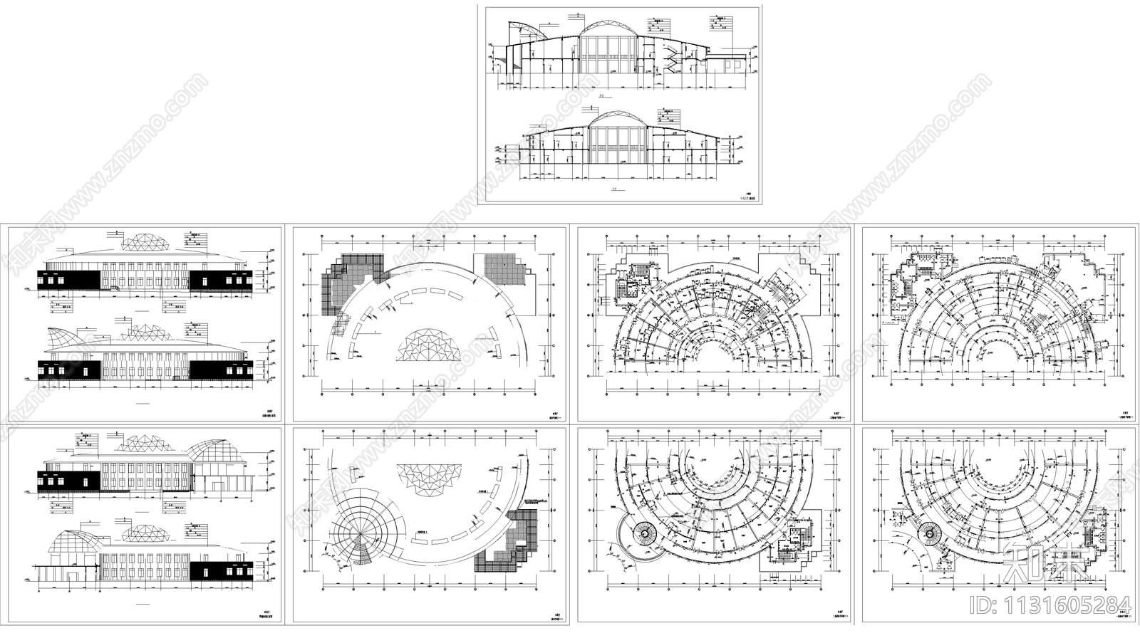 殡仪馆建筑cad施工图下载【ID:1131605284】