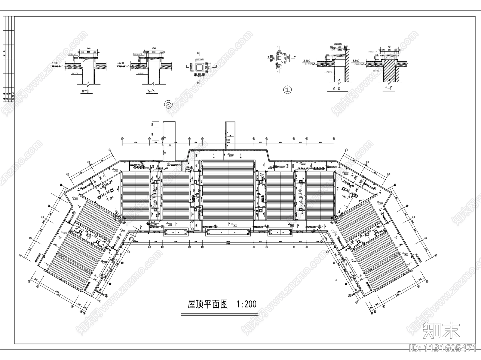 株洲悼念厅建筑cad施工图下载【ID:1131605471】