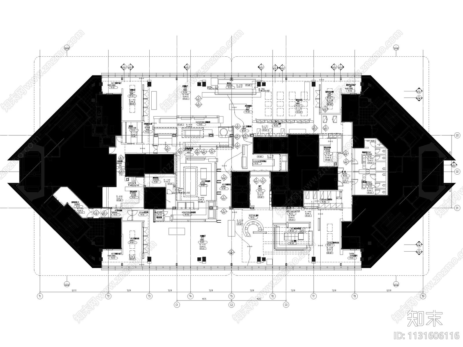 季裕堂上海金融中心柏悦酒店效果图cad施工图下载【ID:1131606116】