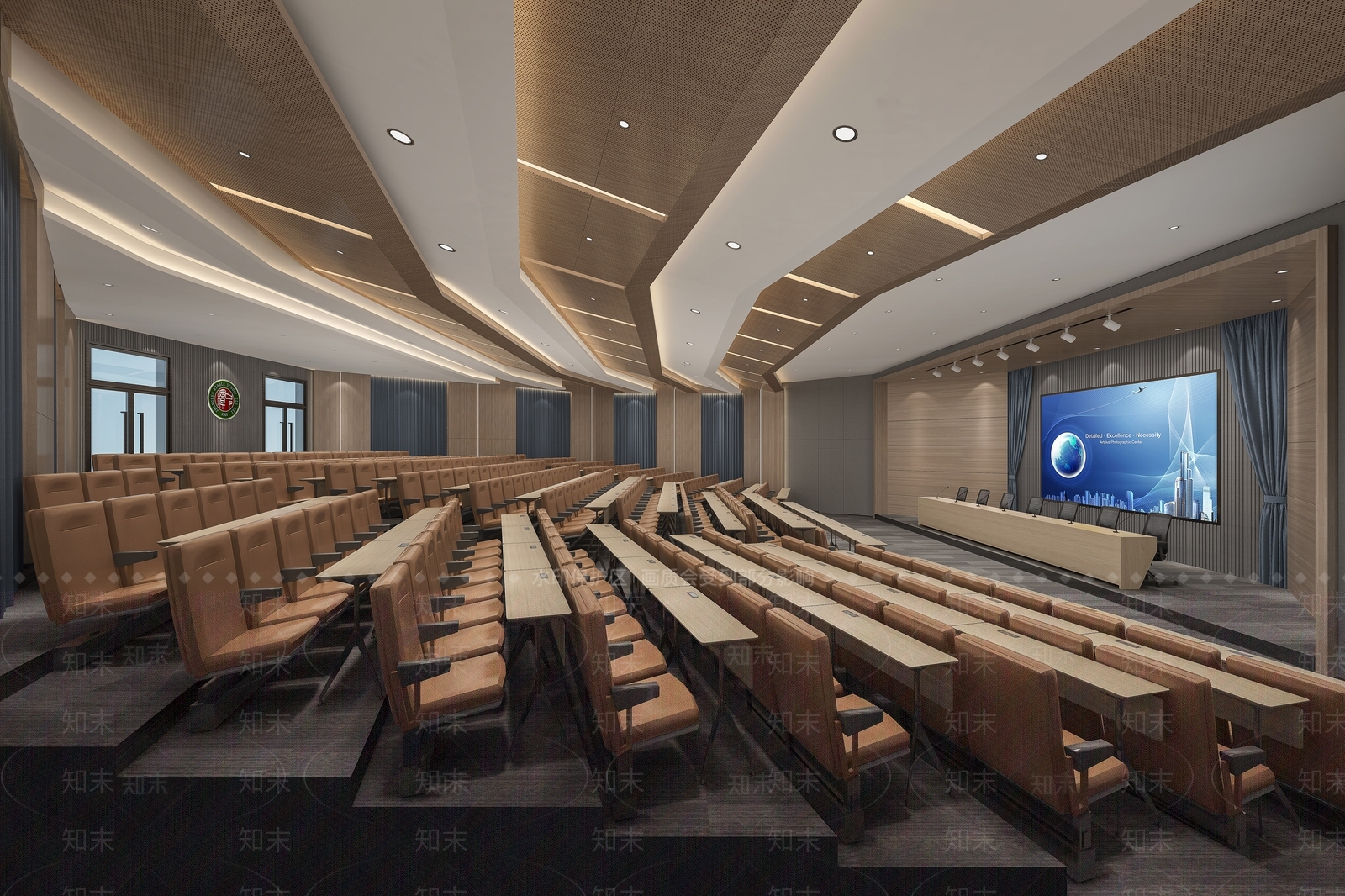 现代报告厅3D模型下载【ID:1131608846】