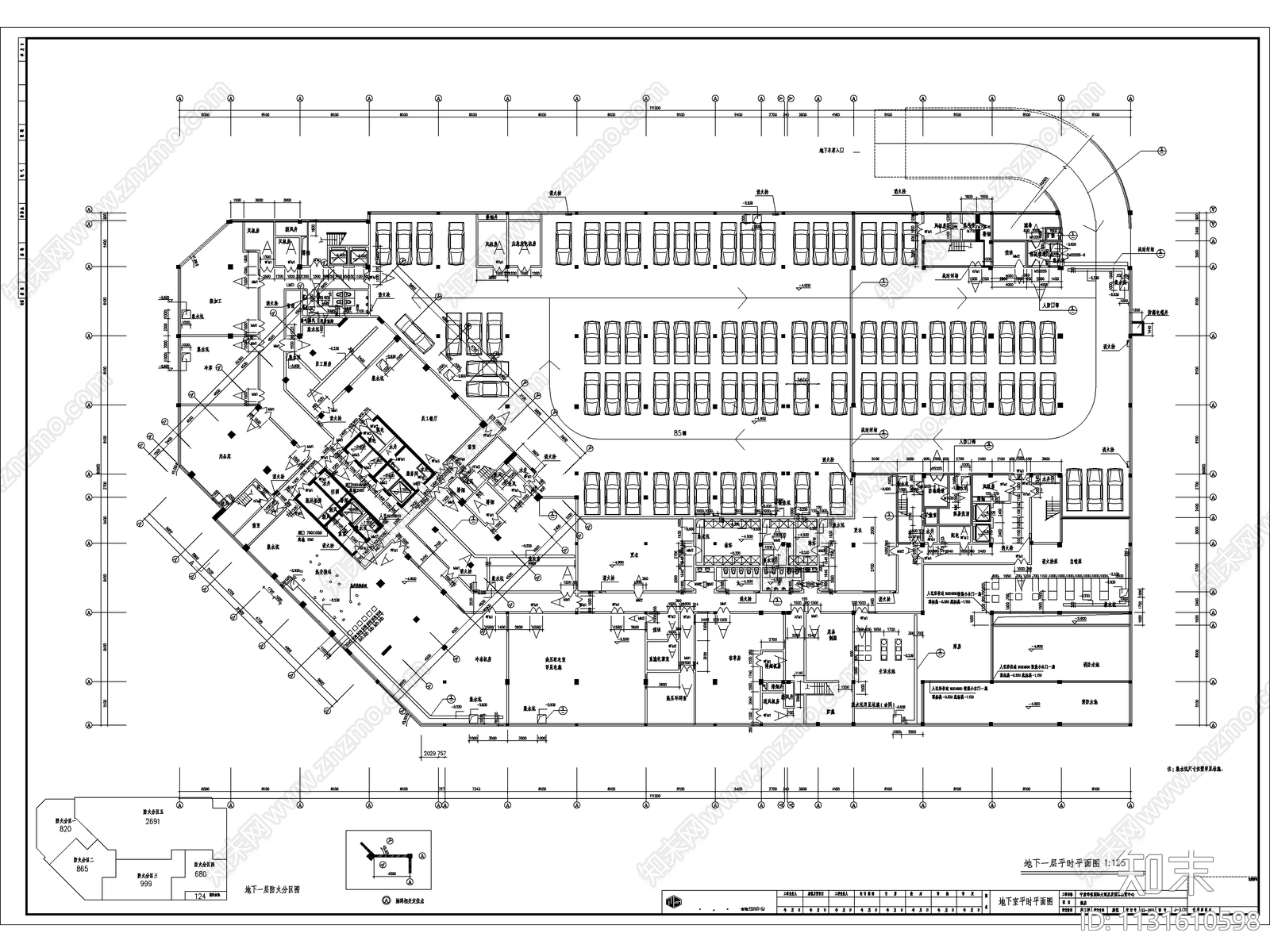 五星级商务酒店建筑cad施工图下载【ID:1131610598】