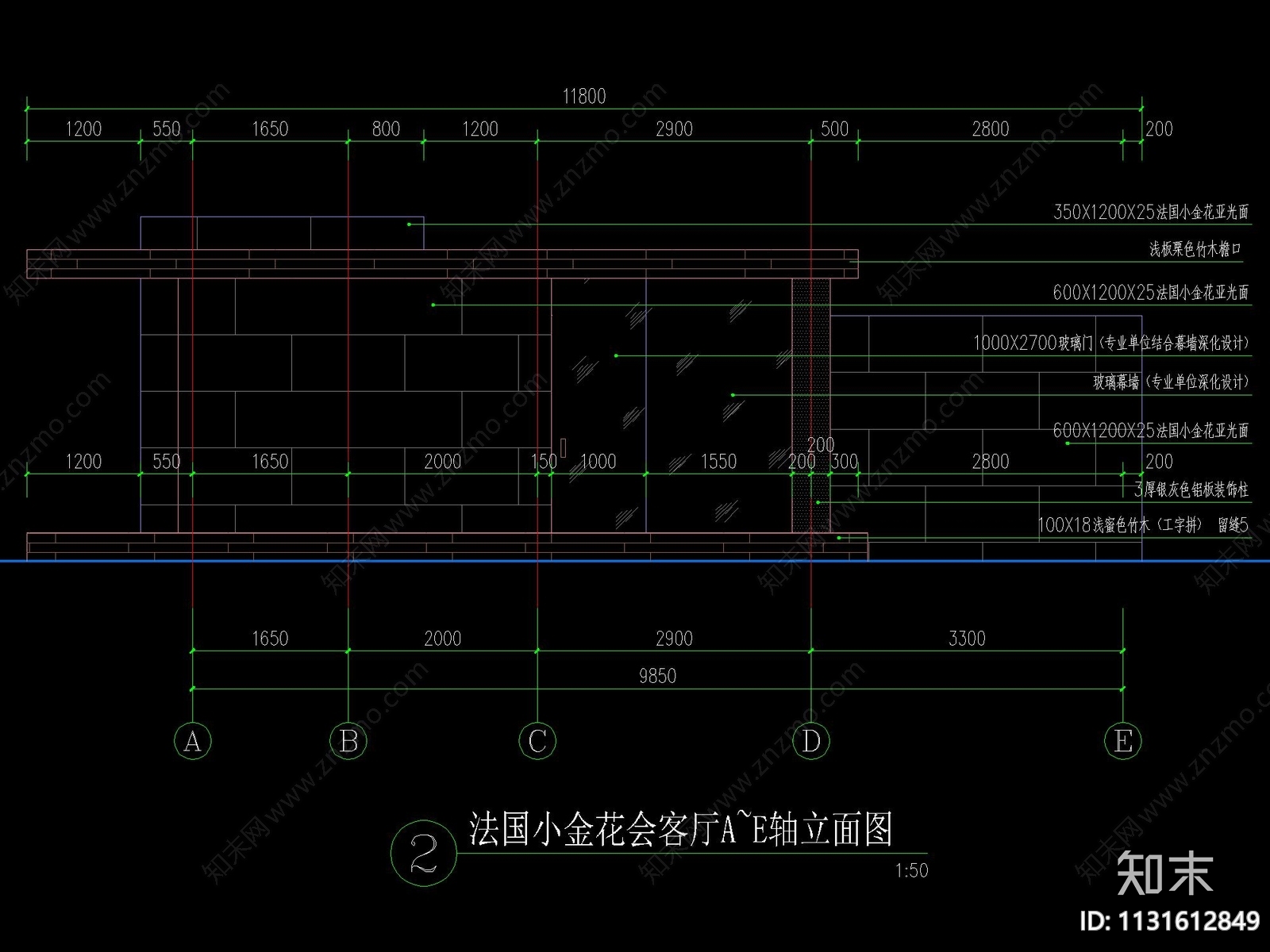 四面钢化玻璃围合会客厅详图cad施工图下载【ID:1131612849】