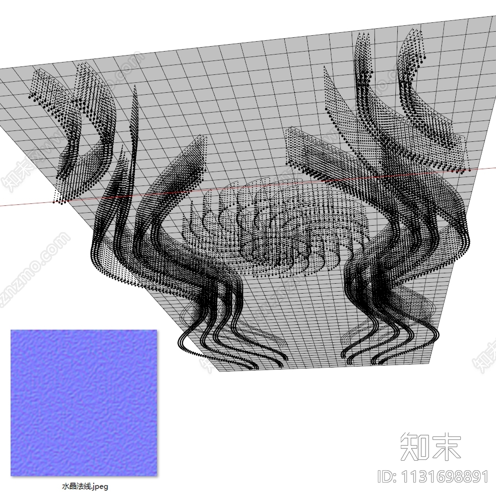 现代婚礼吊顶SU模型下载【ID:1131698891】