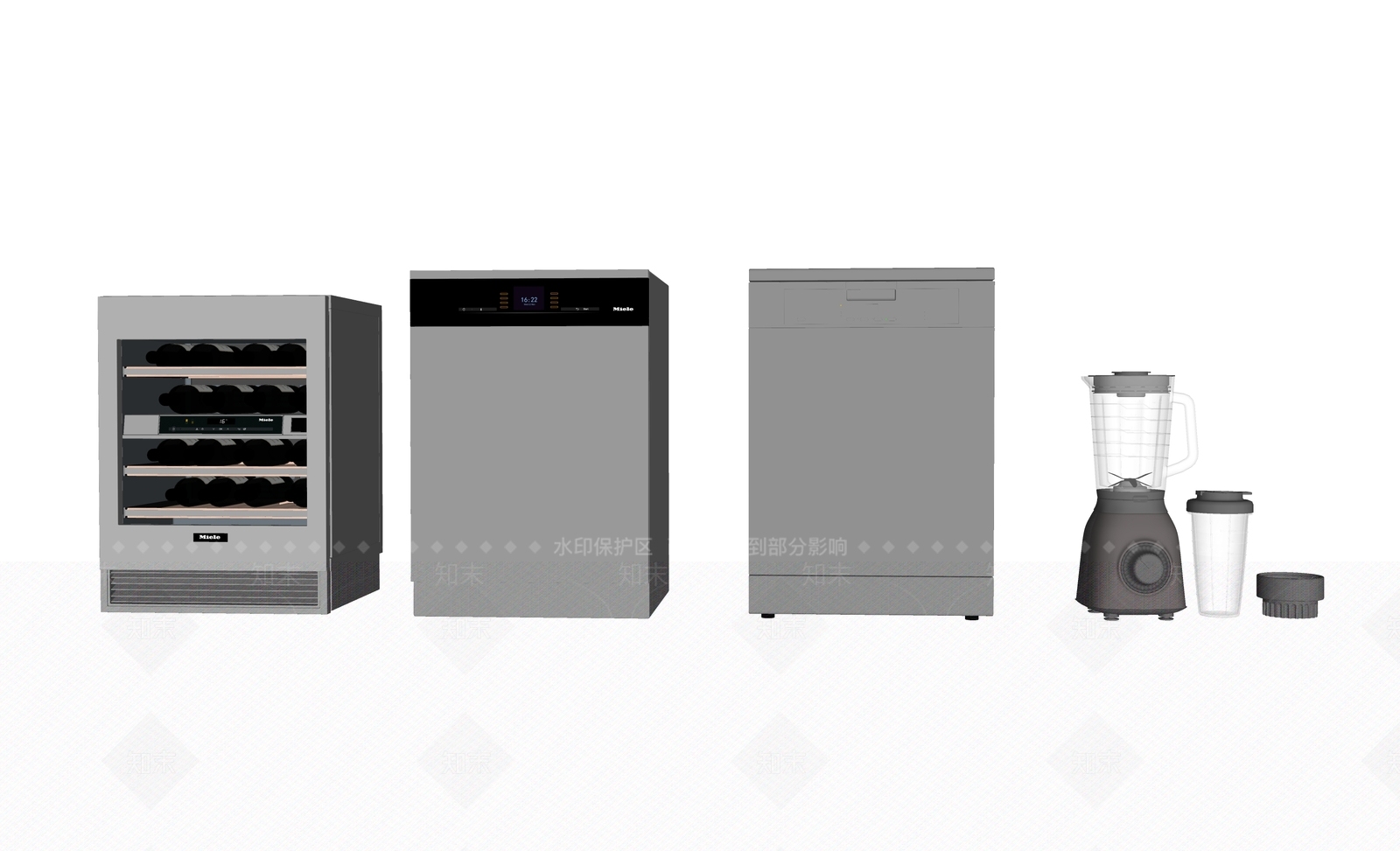 家用电器组合SU模型下载【ID:1131616352】