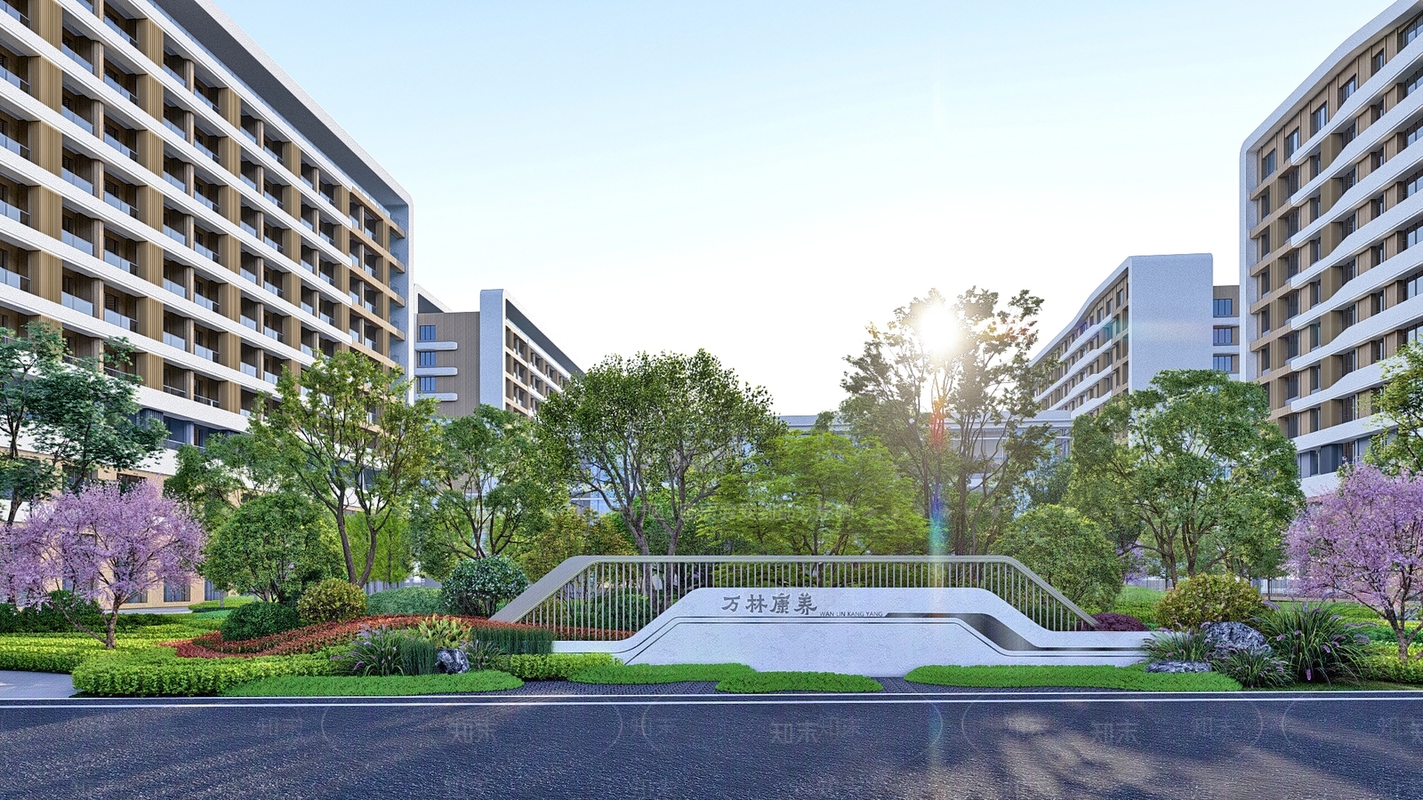 现代康养住宅景观SU模型下载【ID:1131616577】