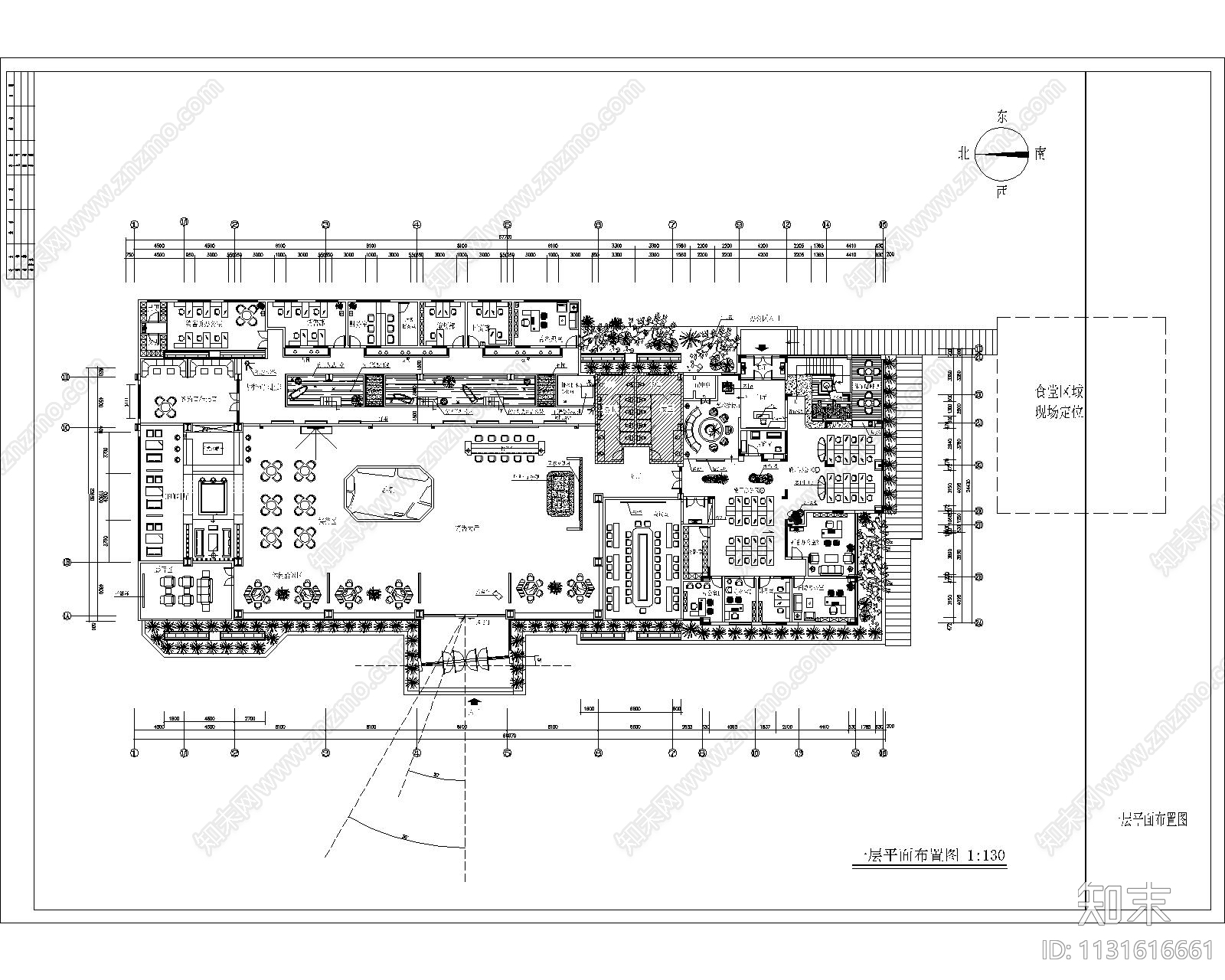售楼部平面方案图cad施工图下载【ID:1131616661】