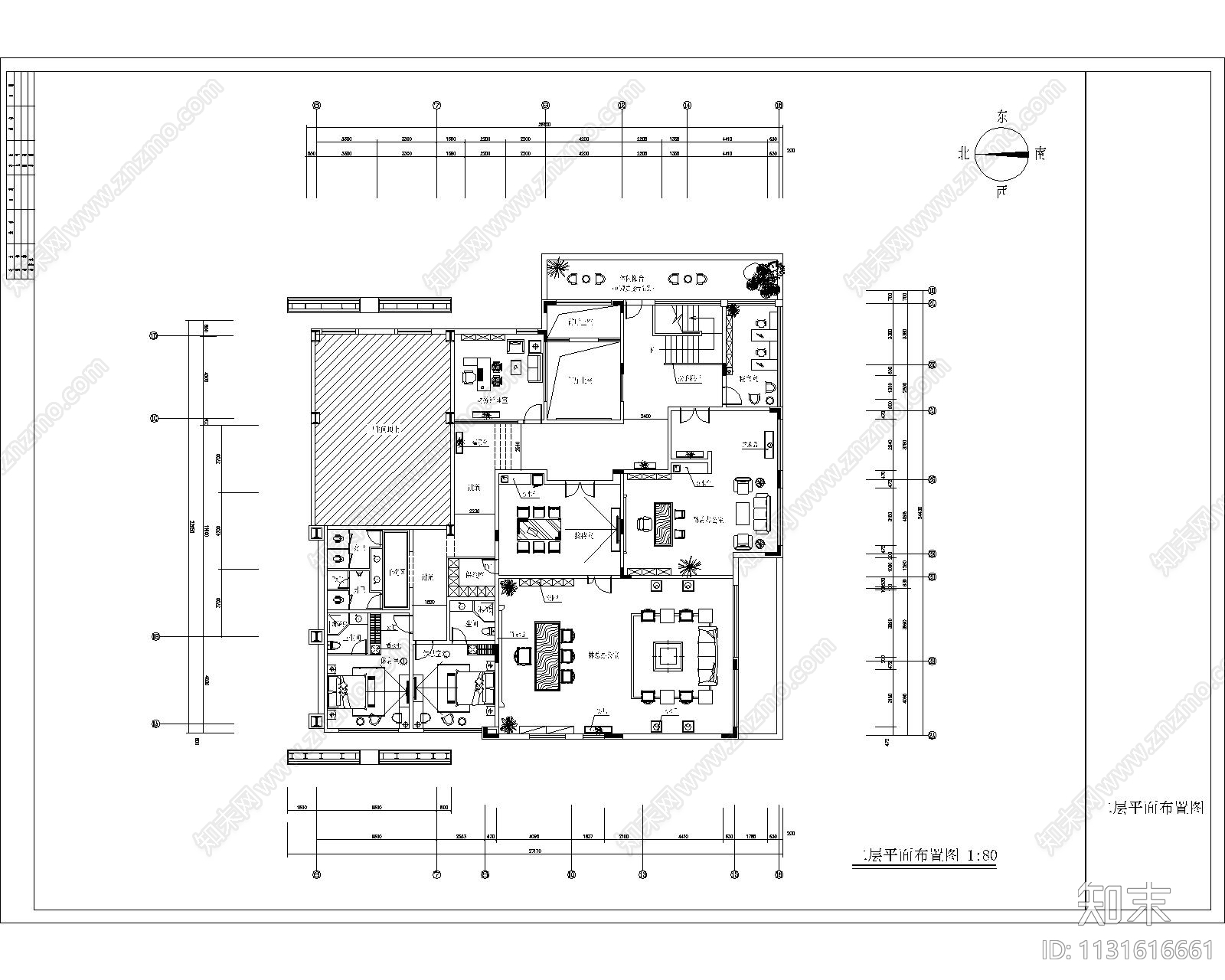 售楼部平面方案图cad施工图下载【ID:1131616661】