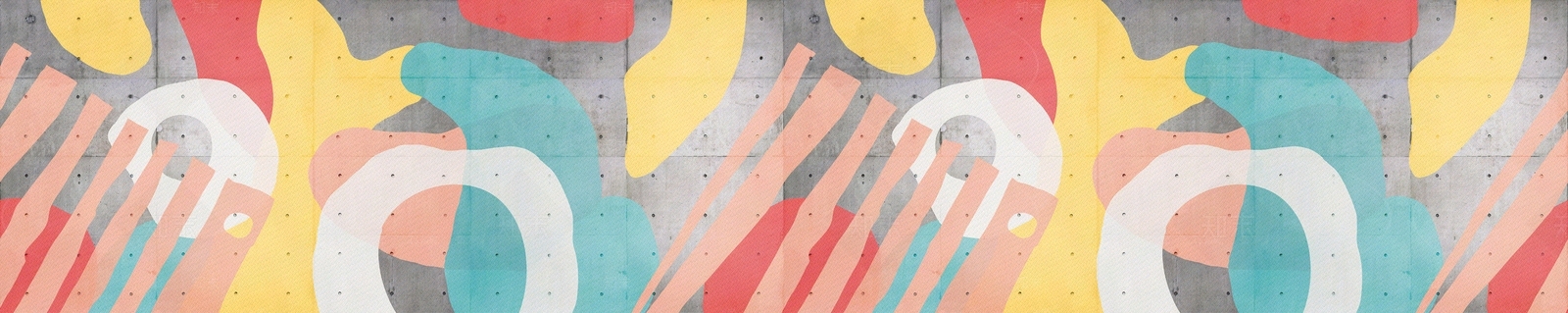 水泥砖墙抽象彩色涂鸦墙面贴图下载【ID:1131632977】