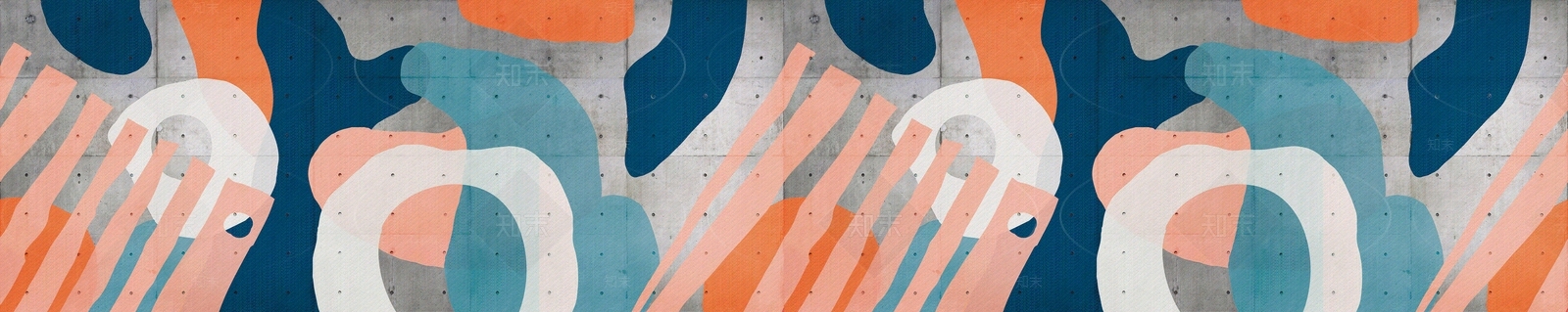 水泥砖墙抽象彩色涂鸦墙面贴图下载【ID:1131632918】