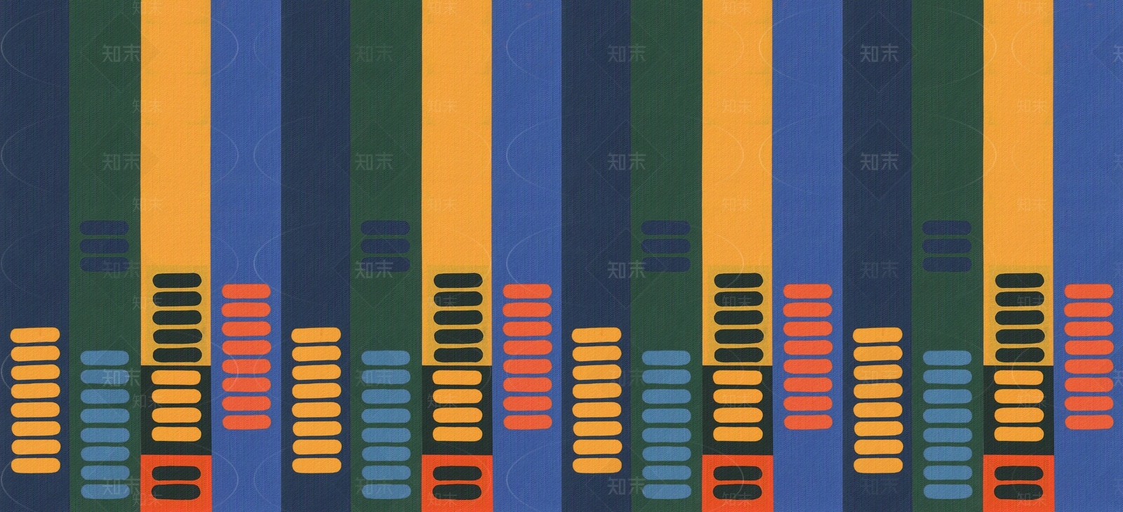 彩色条纹卡通墙布壁纸贴图下载【ID:1131633347】