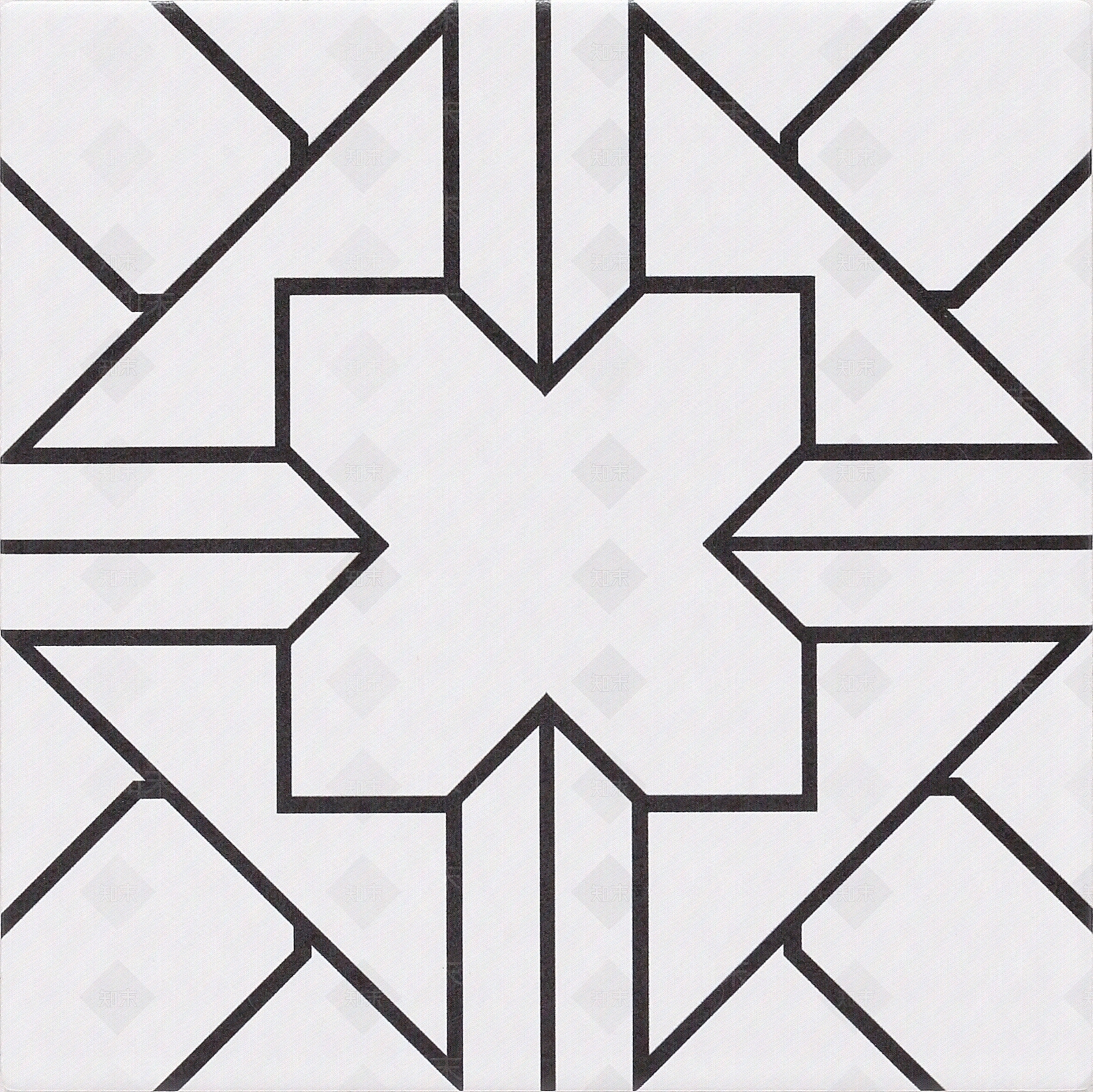简色现代黑白线条花砖贴图下载【ID:1131822314】
