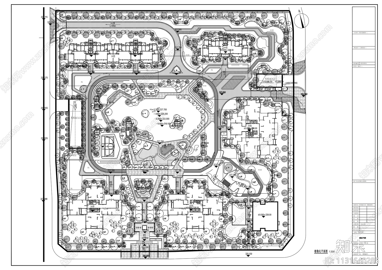星洲一期住宅景观施工图下载【ID:1131640285】