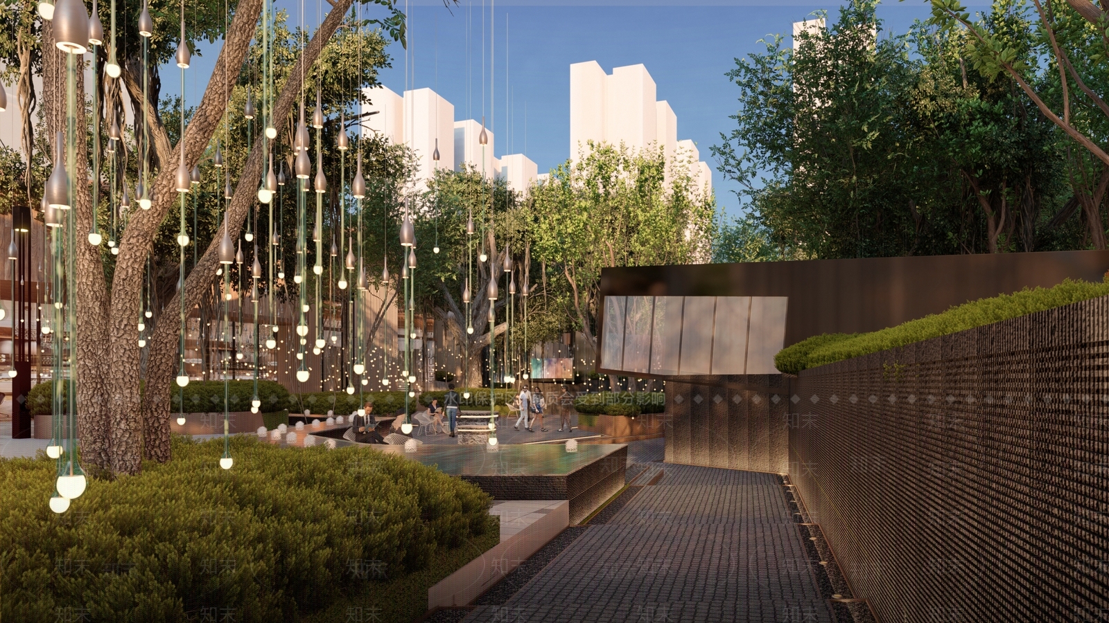 现代商业景观SU模型下载【ID:1131640343】