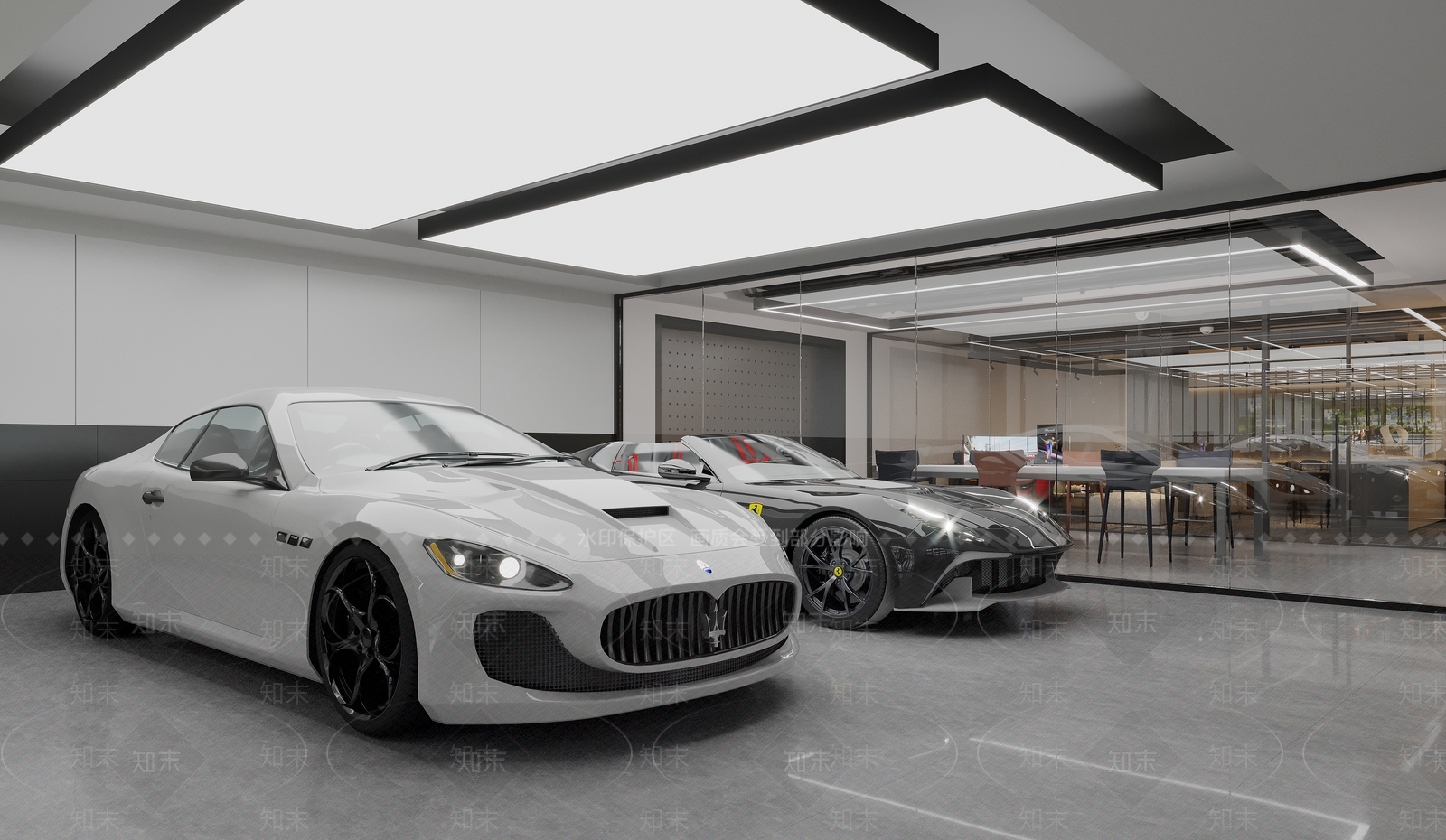 现代汽修车店3D模型下载【ID:1131691219】
