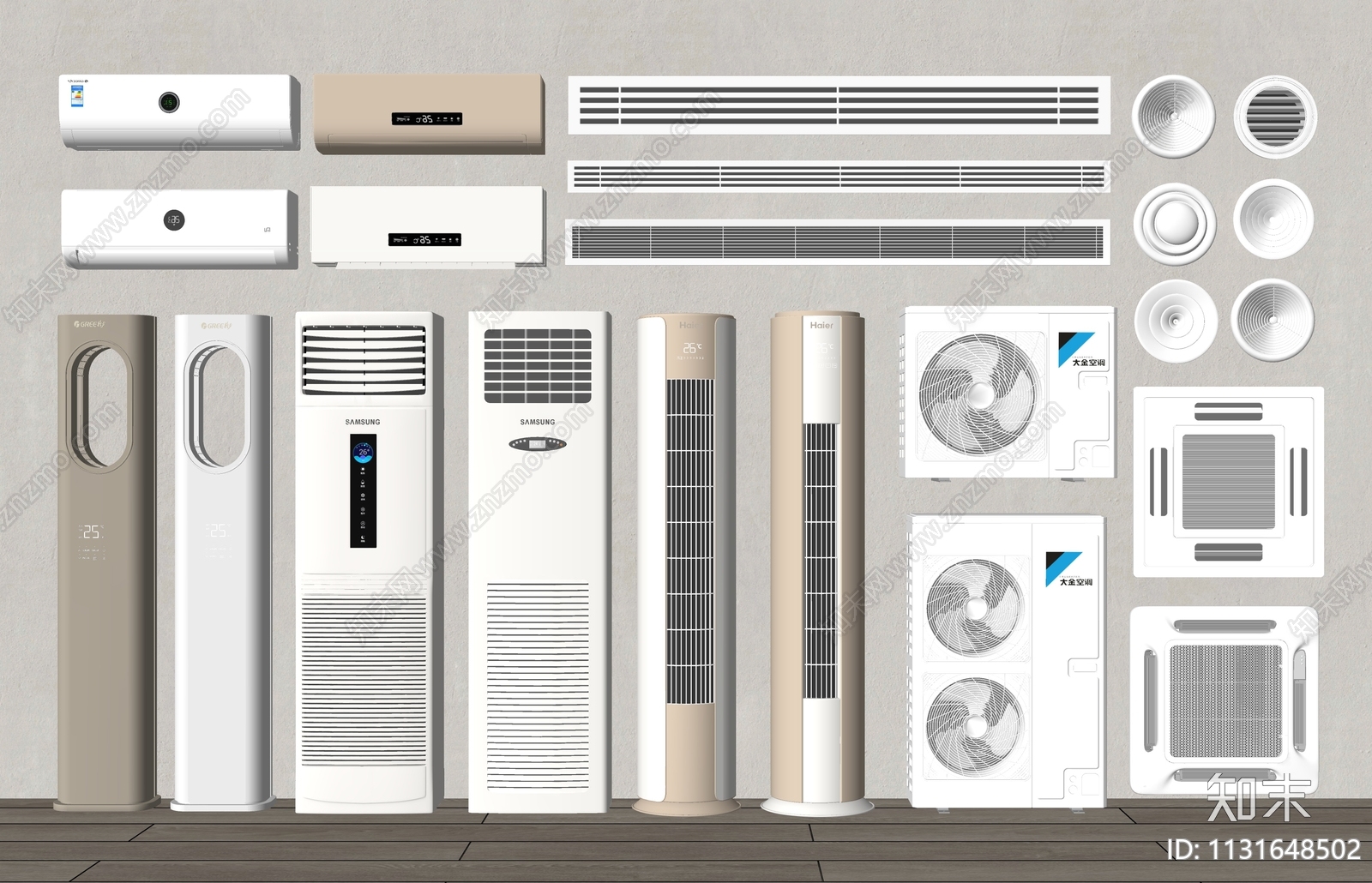 空调组合SU模型下载【ID:1131648502】