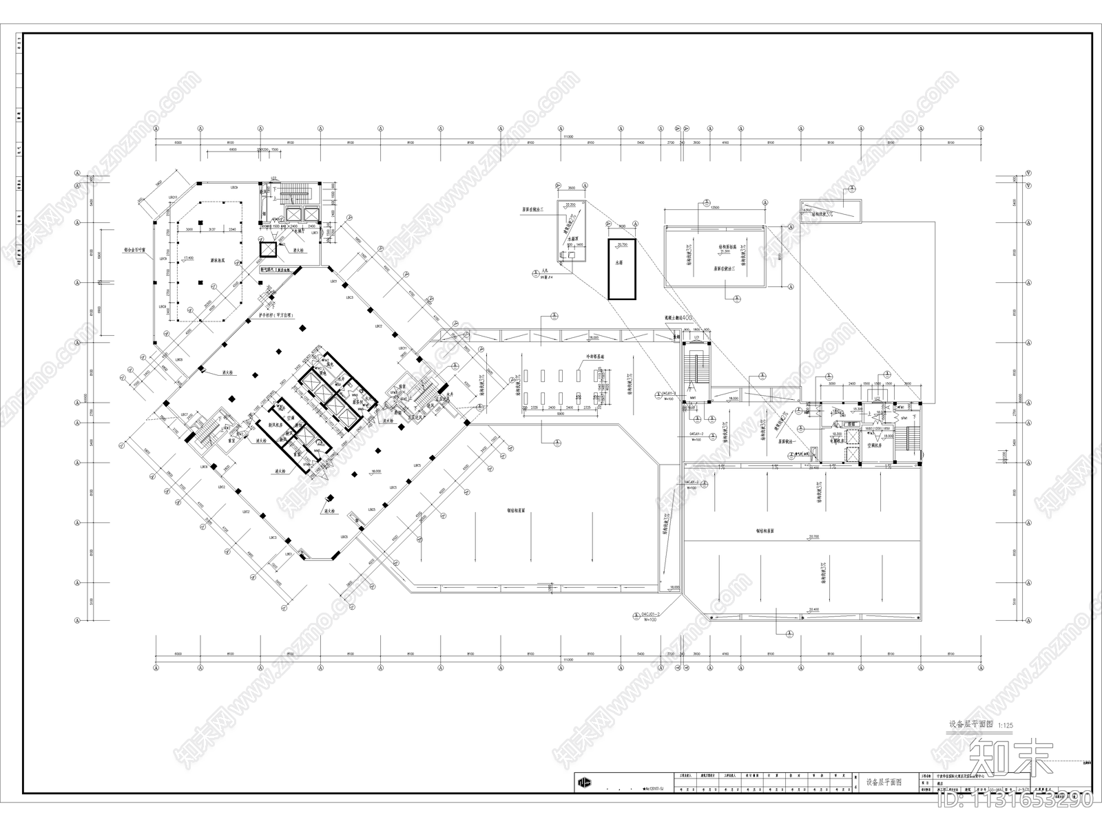 华信国际大酒店及国际商贸中心建筑cad施工图下载【ID:1131653290】