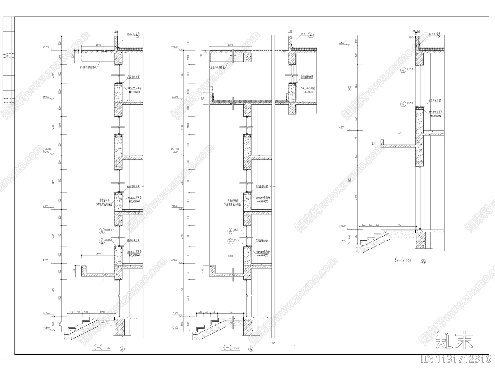 某酒店建筑设计cad施工图下载【ID:1131712916】