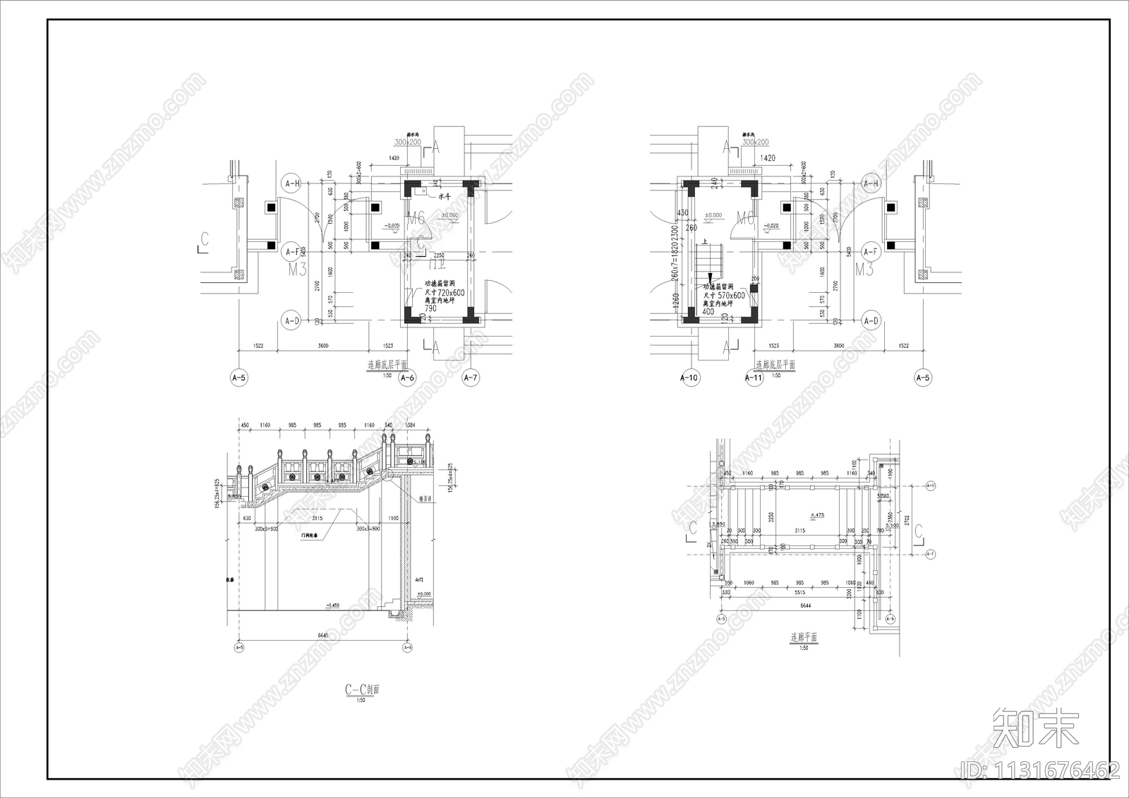 仿古城门建筑cad施工图下载【ID:1131676462】