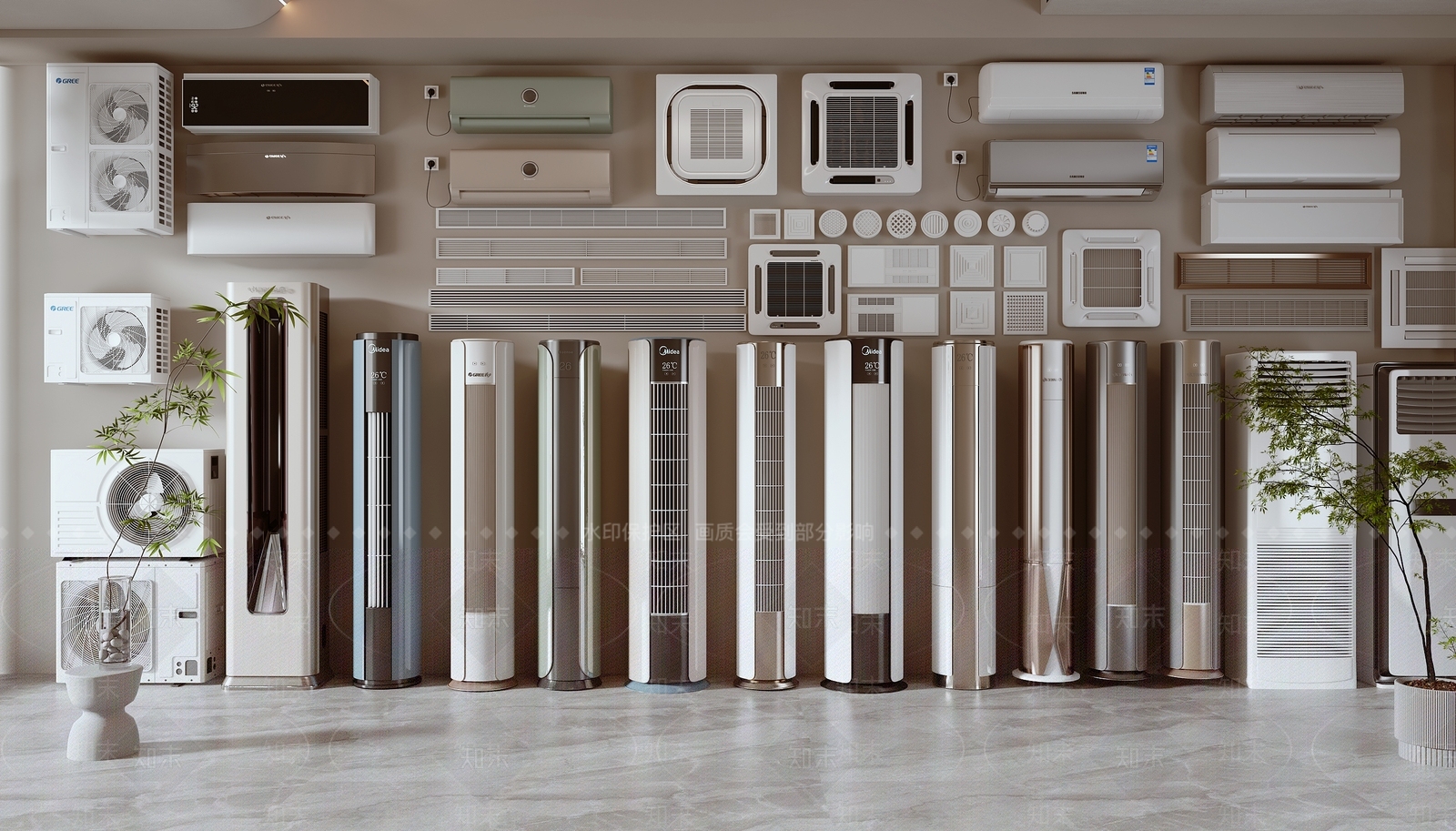 空调3D模型下载【ID:1131678529】