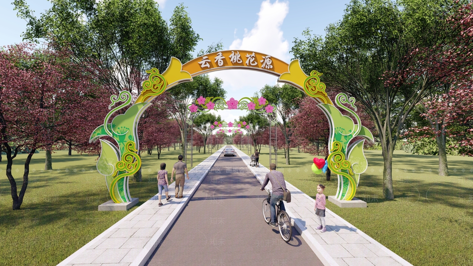现代入口大门SU模型下载【ID:1131678507】