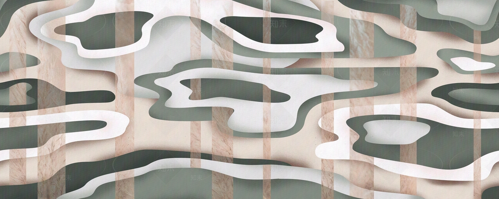 新中式轻奢艺术壁纸墙布贴图下载【ID:1131678406】