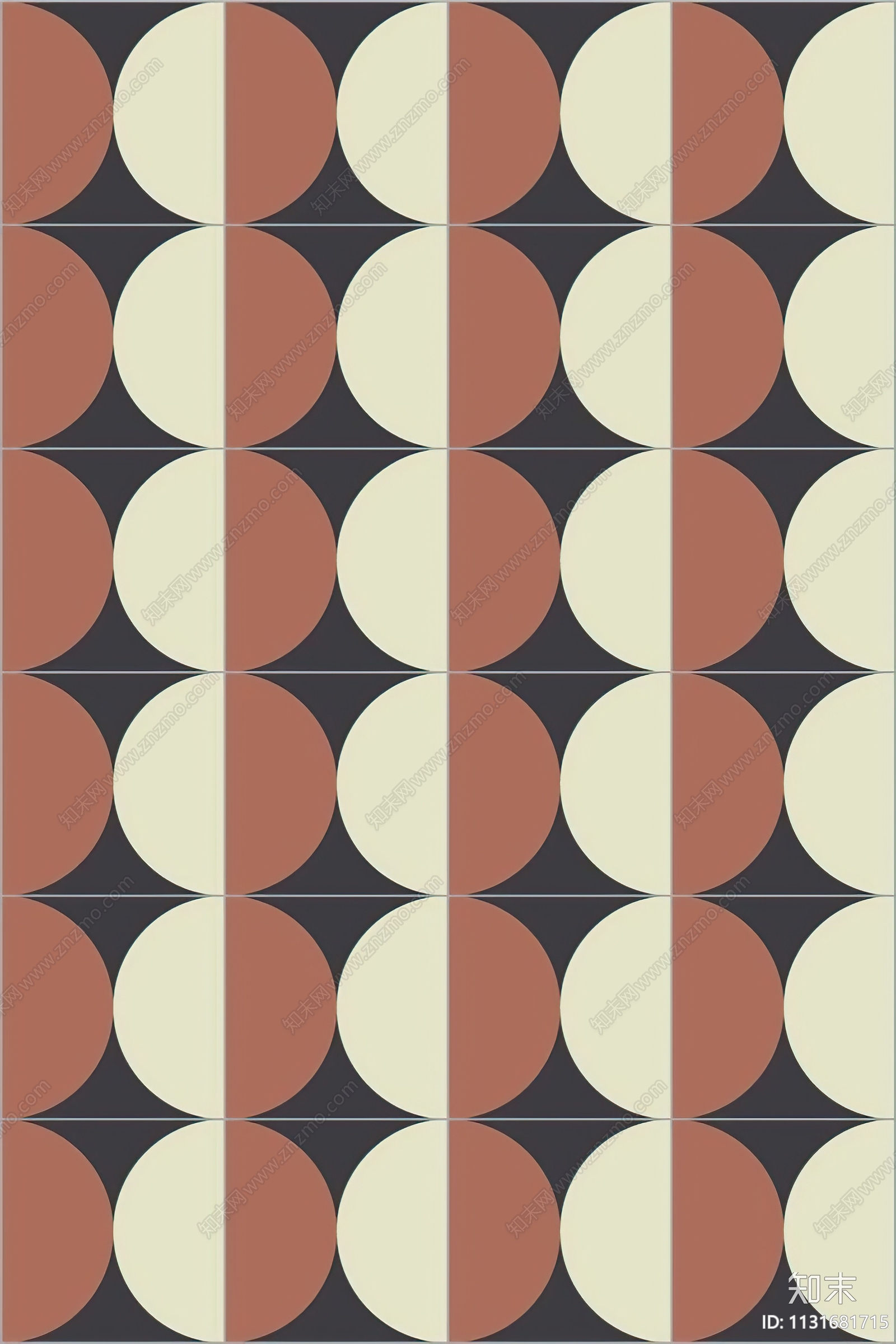 现代红棕色几何地毯贴图下载【ID:1131681715】
