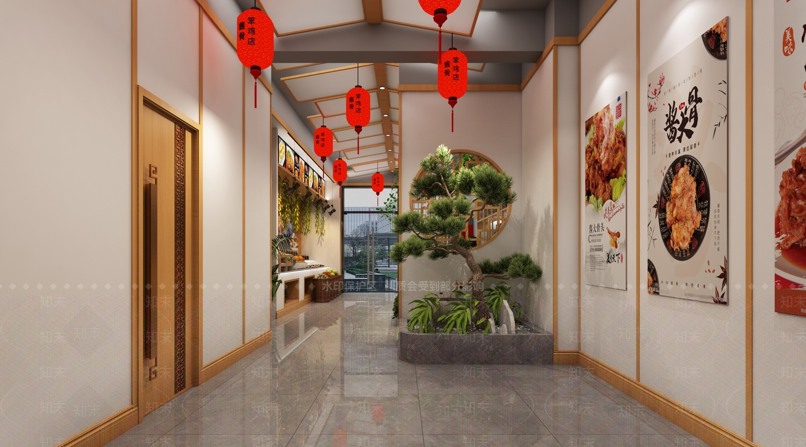 新中式餐饮店3D模型下载【ID:1131682217】