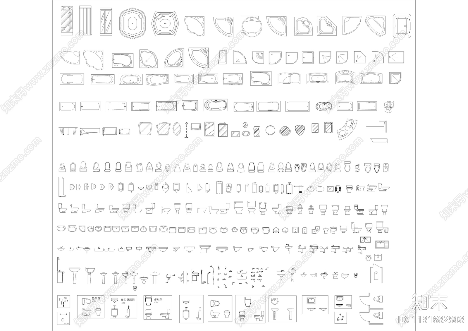 常用工装家装施工图下载【ID:1131682808】