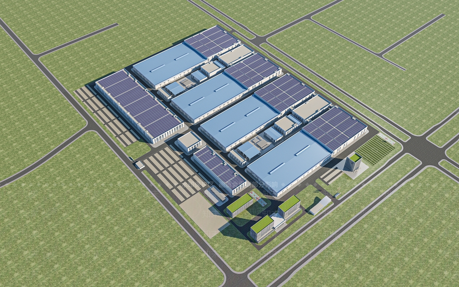 现代工业厂房3D模型下载【ID:1131690802】