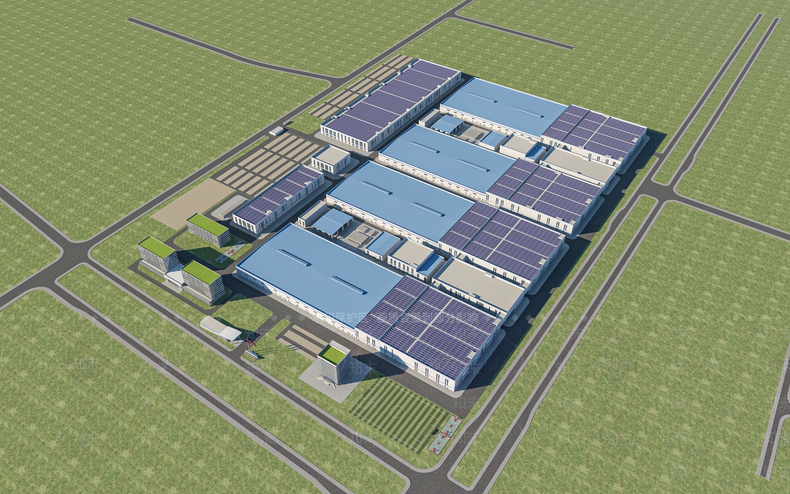 现代工业厂房3D模型下载【ID:1131690802】