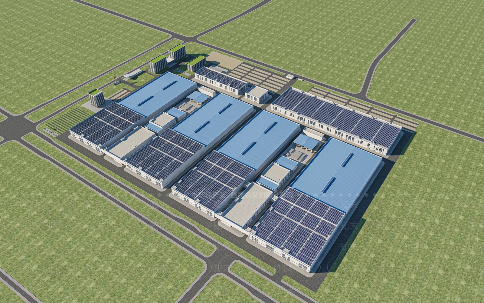现代工业厂房3D模型下载【ID:1131690802】