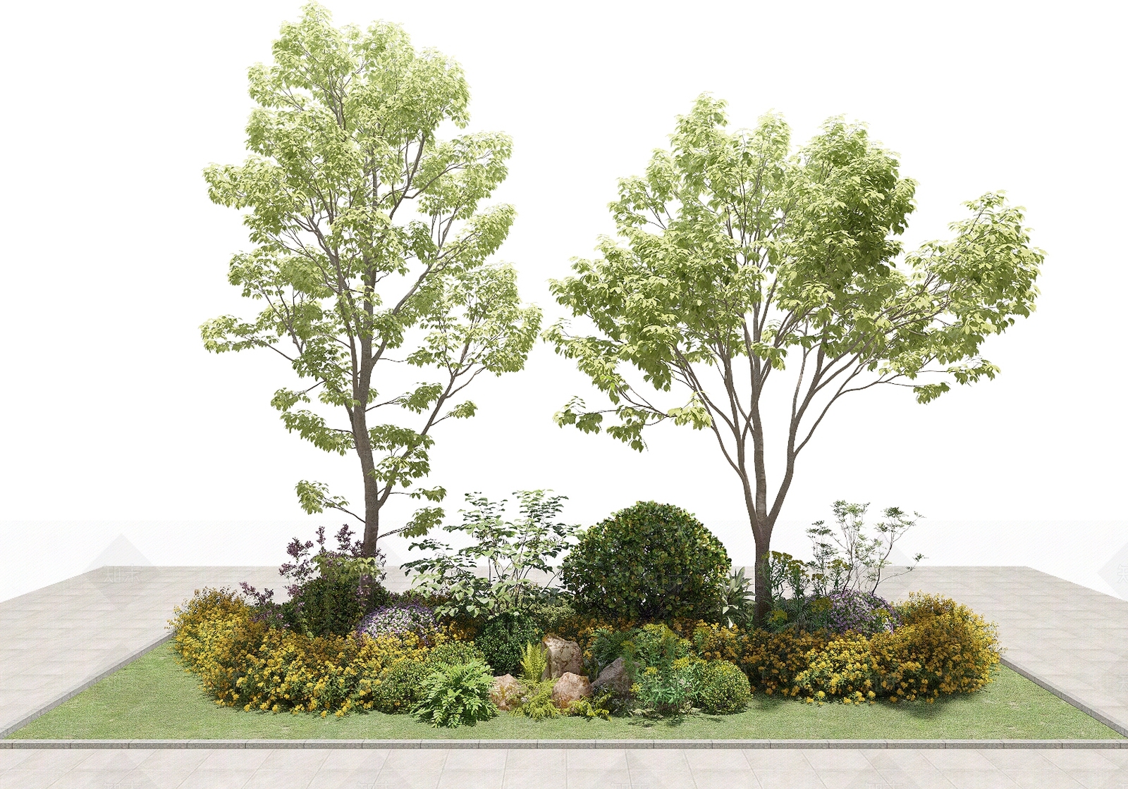 花坛3D模型下载【ID:1131691458】