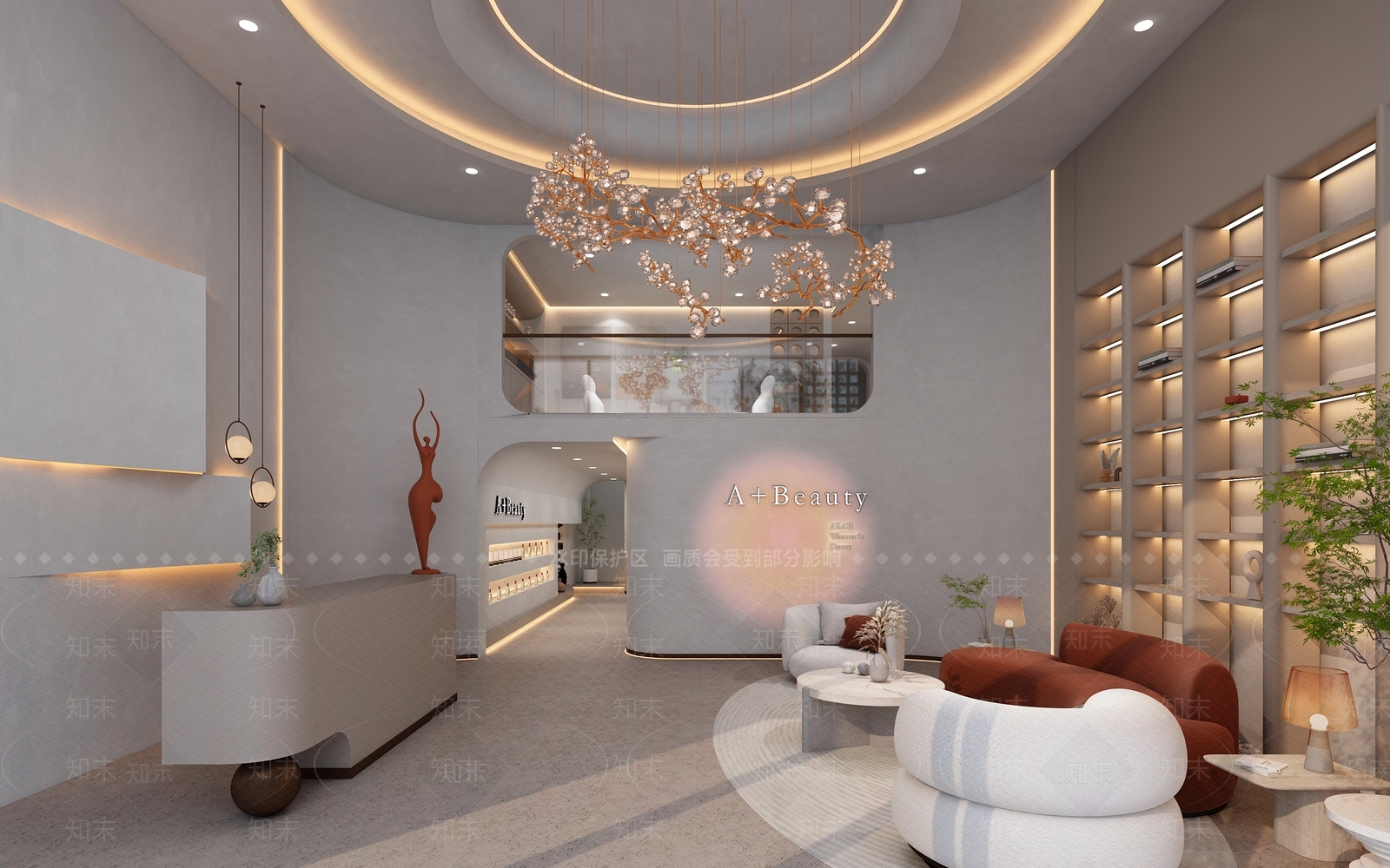 侘寂风美容院3D模型下载【ID:1131691892】