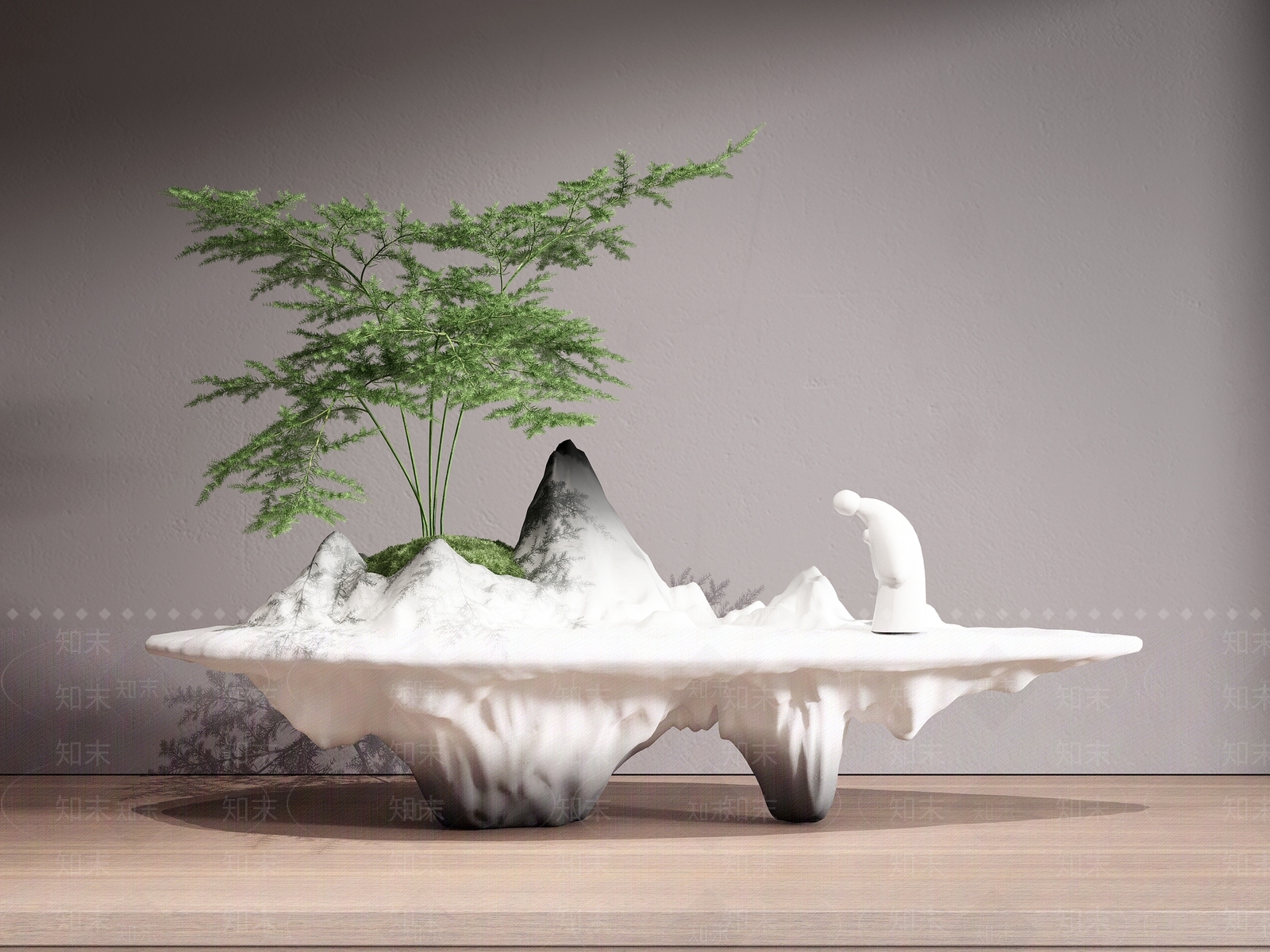 新中式盆景3D模型下载【ID:1131698692】