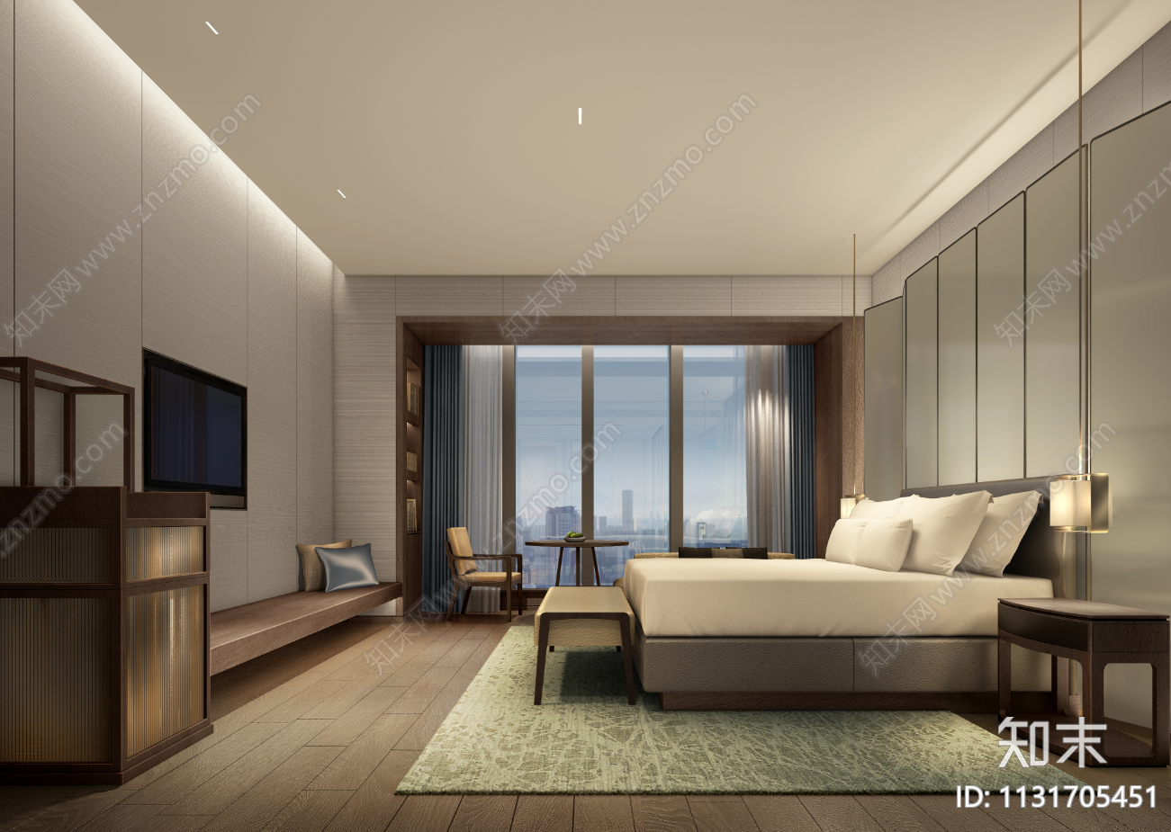 酒店客房效果图cad施工图下载【ID:1131705451】