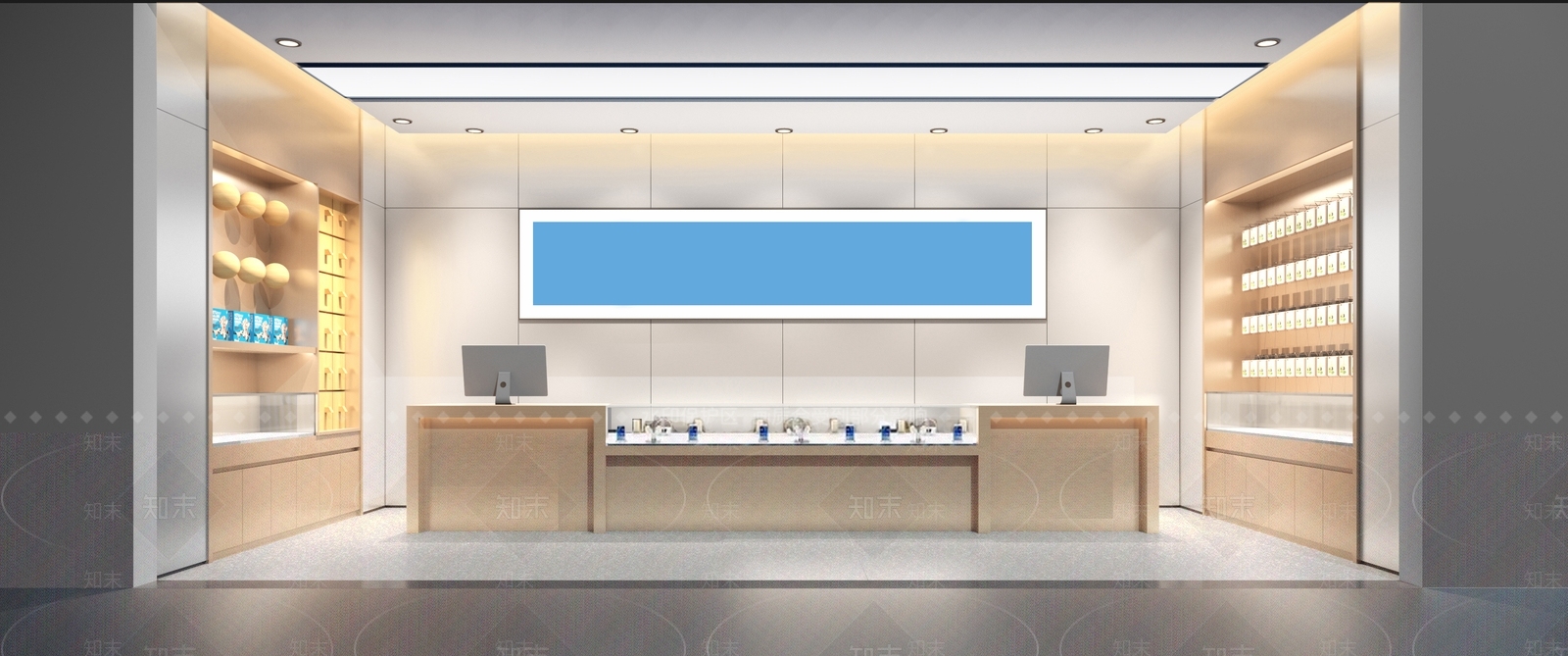 现代移动通讯手机专卖店SU模型下载【ID:1131705435】