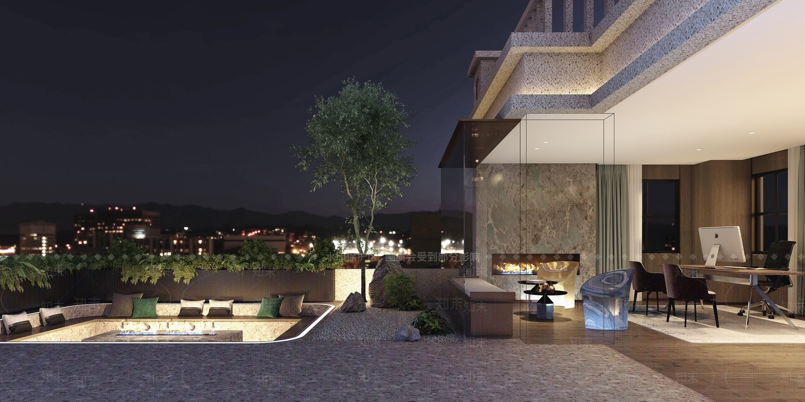 现代花园露台3D模型下载【ID:1131708863】