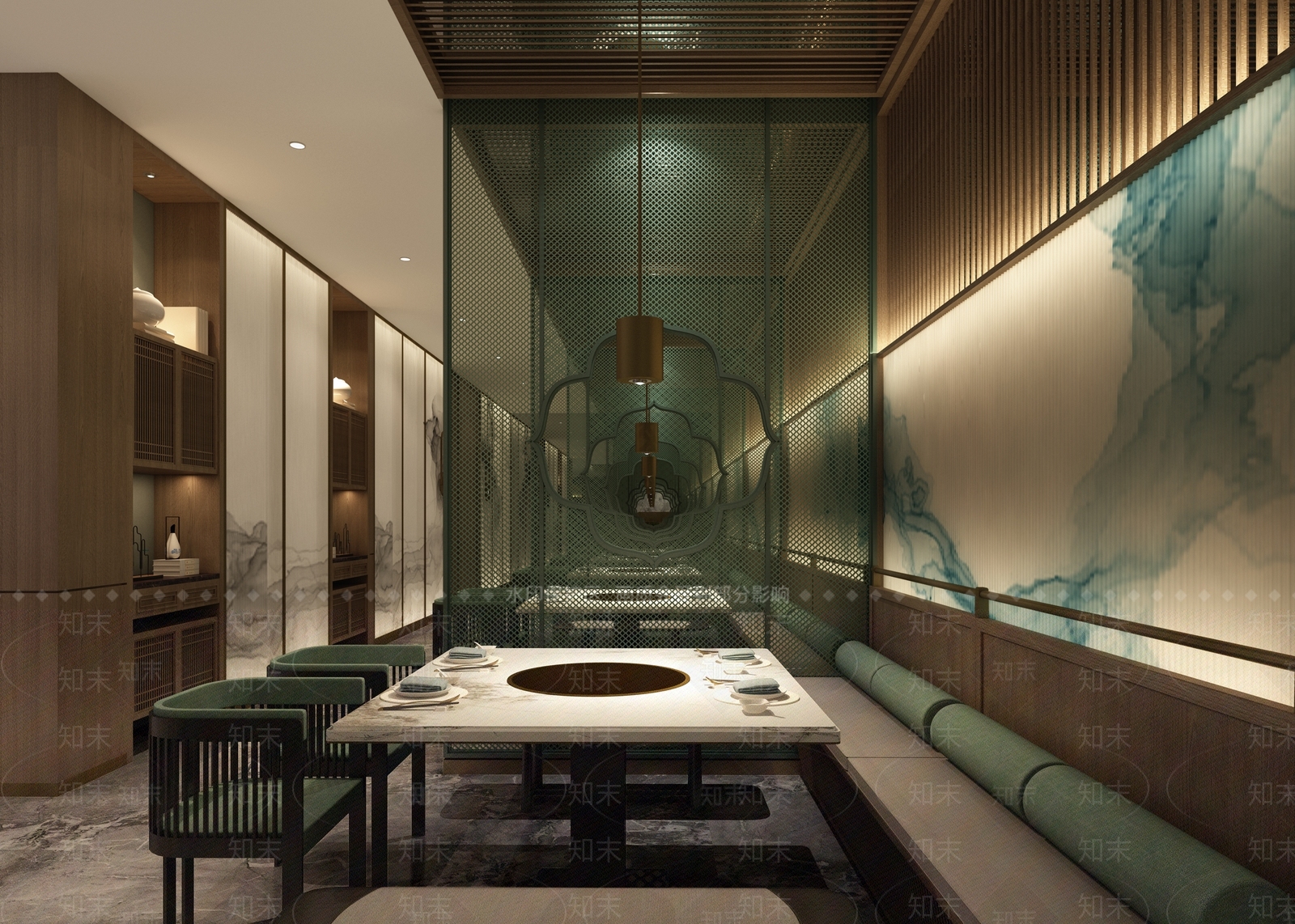 新中式火锅店3D模型下载【ID:1131710522】