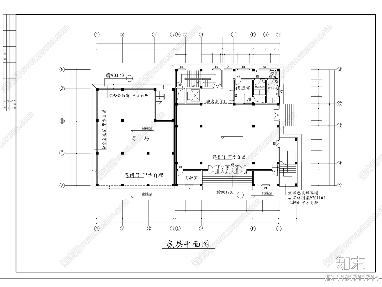 十二层酒店建筑cad施工图下载【ID:1131711714】