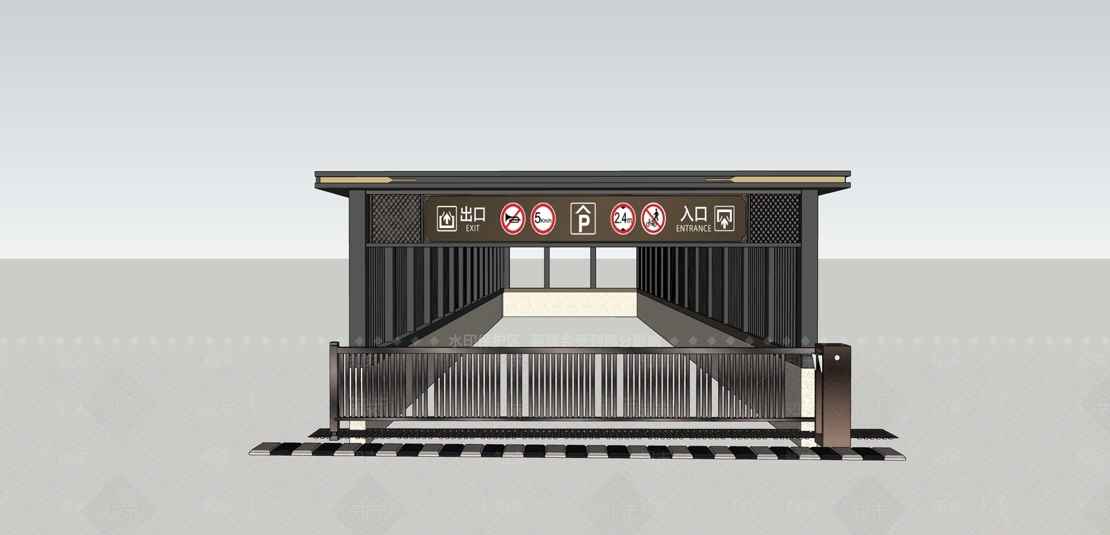 停车场SU模型精品下载_SketchUp模型_知末网