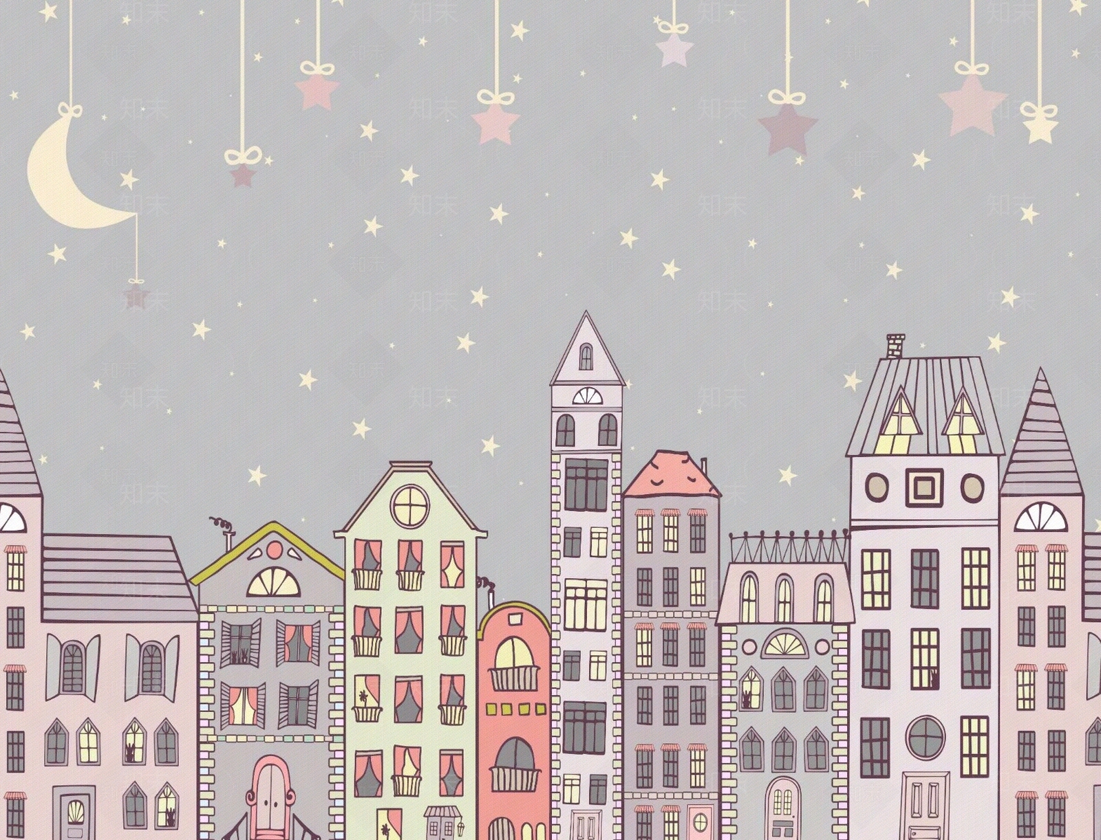 现代儿童天空壁画贴图下载【ID:1131716146】