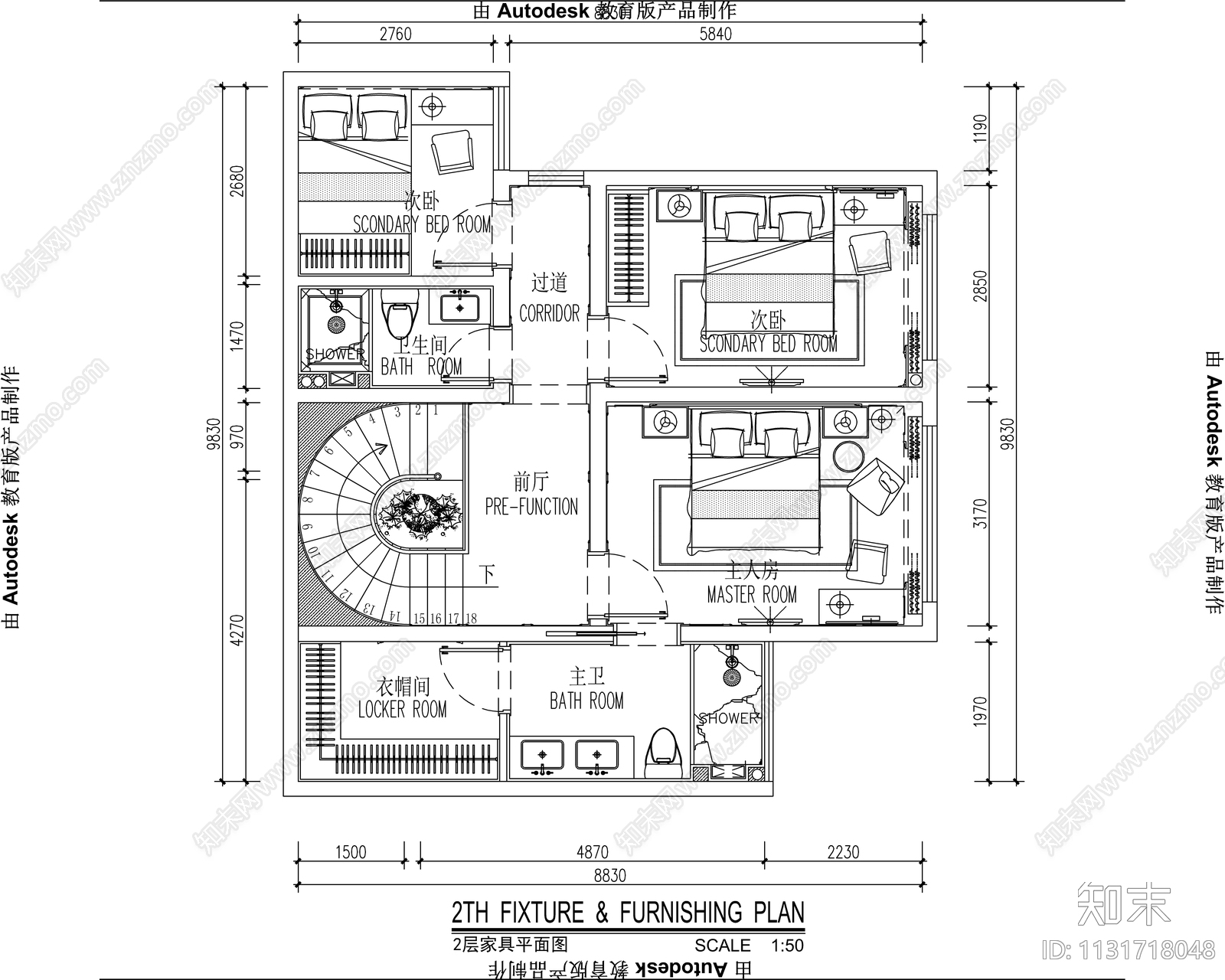 别墅整套cad施工图下载【ID:1131718048】