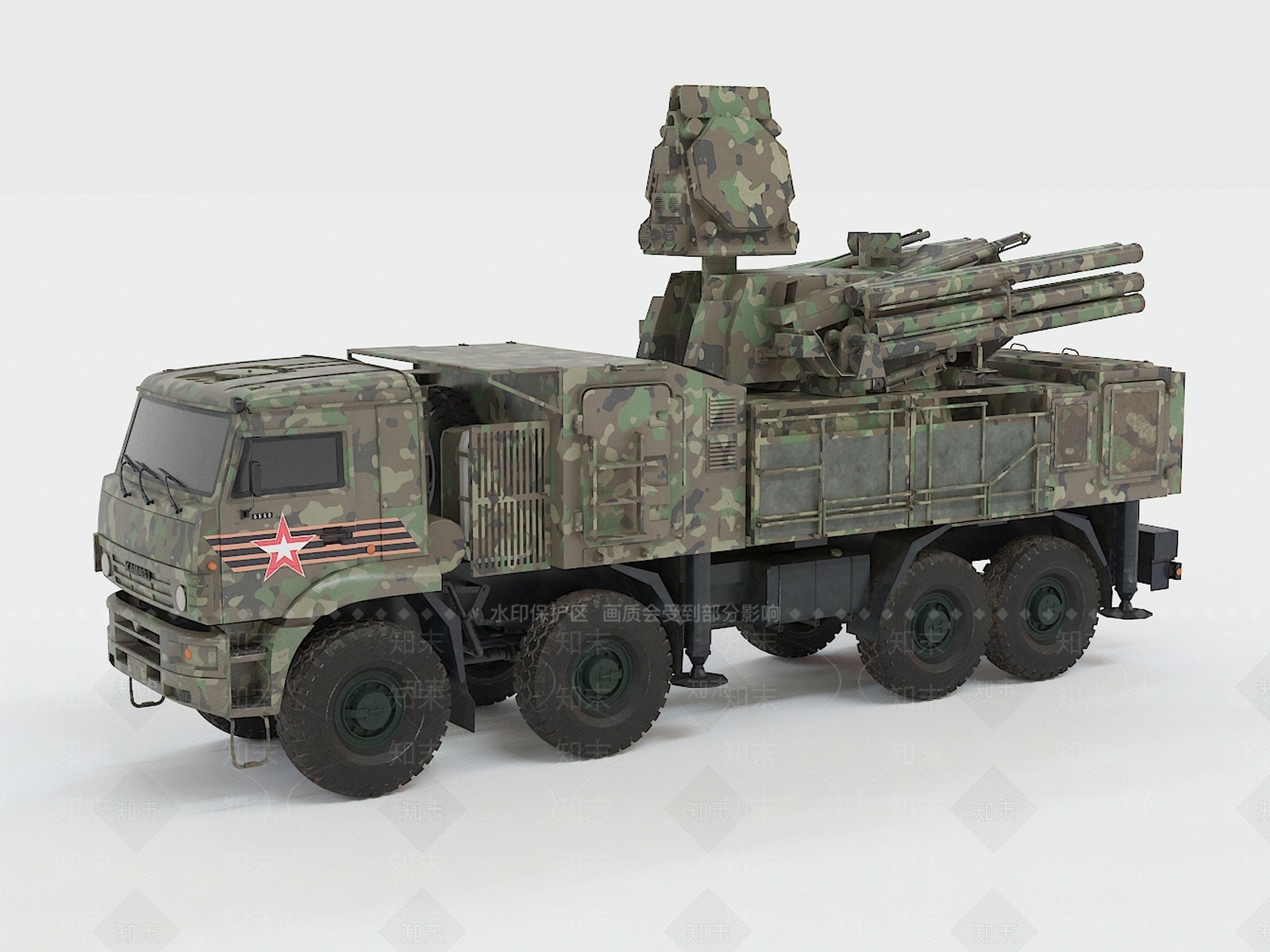 导弹车3D模型下载【ID:1131736748】