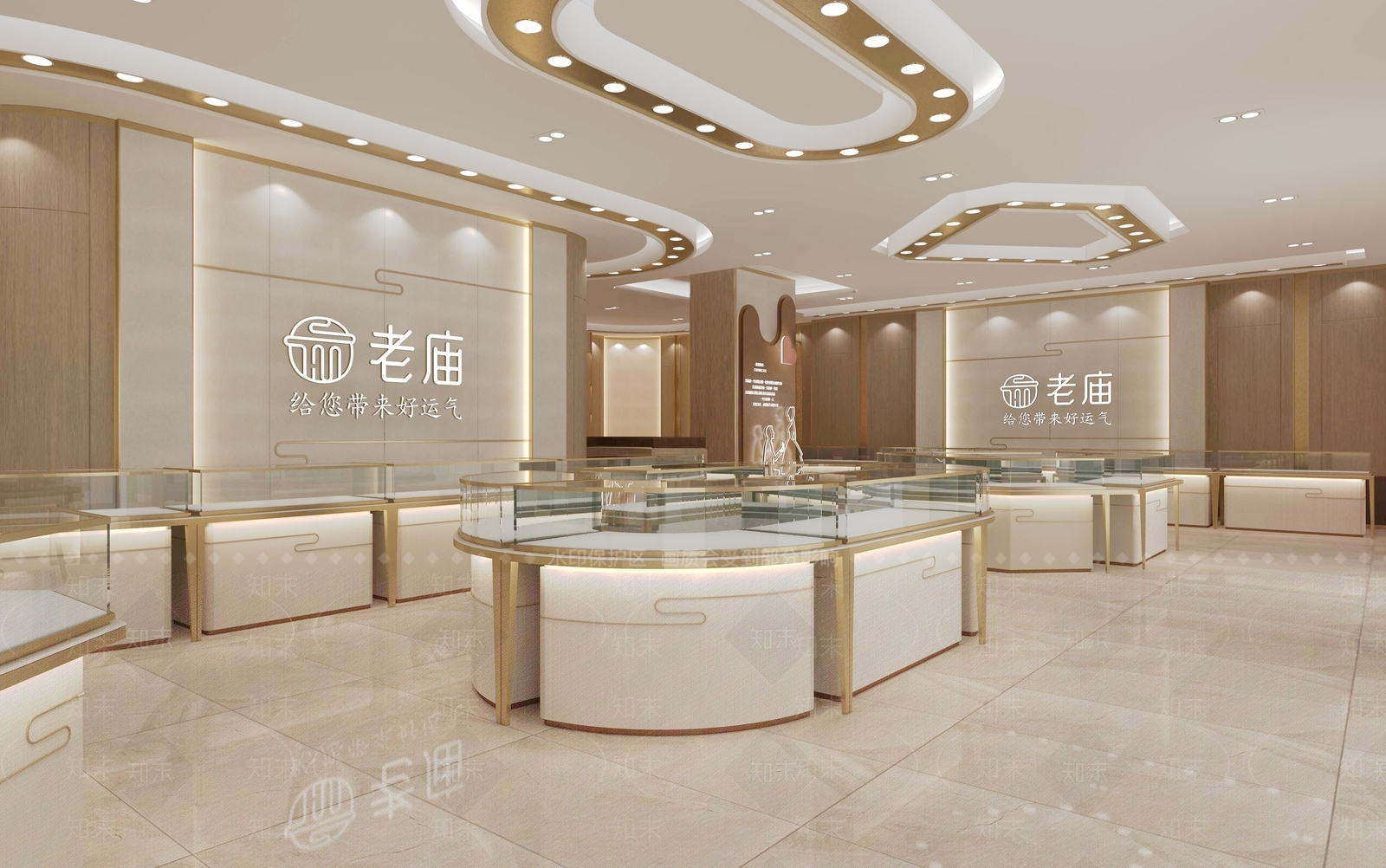 现代轻奢珠宝店3D模型下载【ID:1131737447】